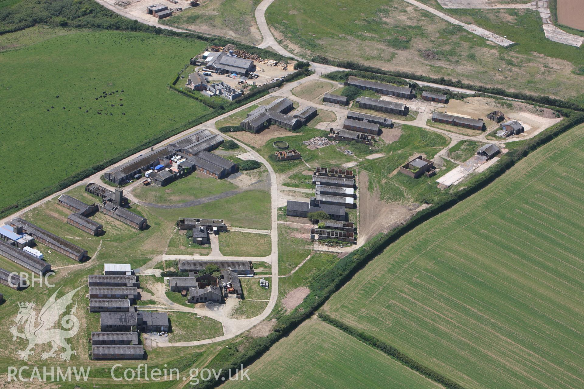 RCAHMW colour oblique photograph of Dale Airfield. Taken by Toby Driver on 24/05/2011.