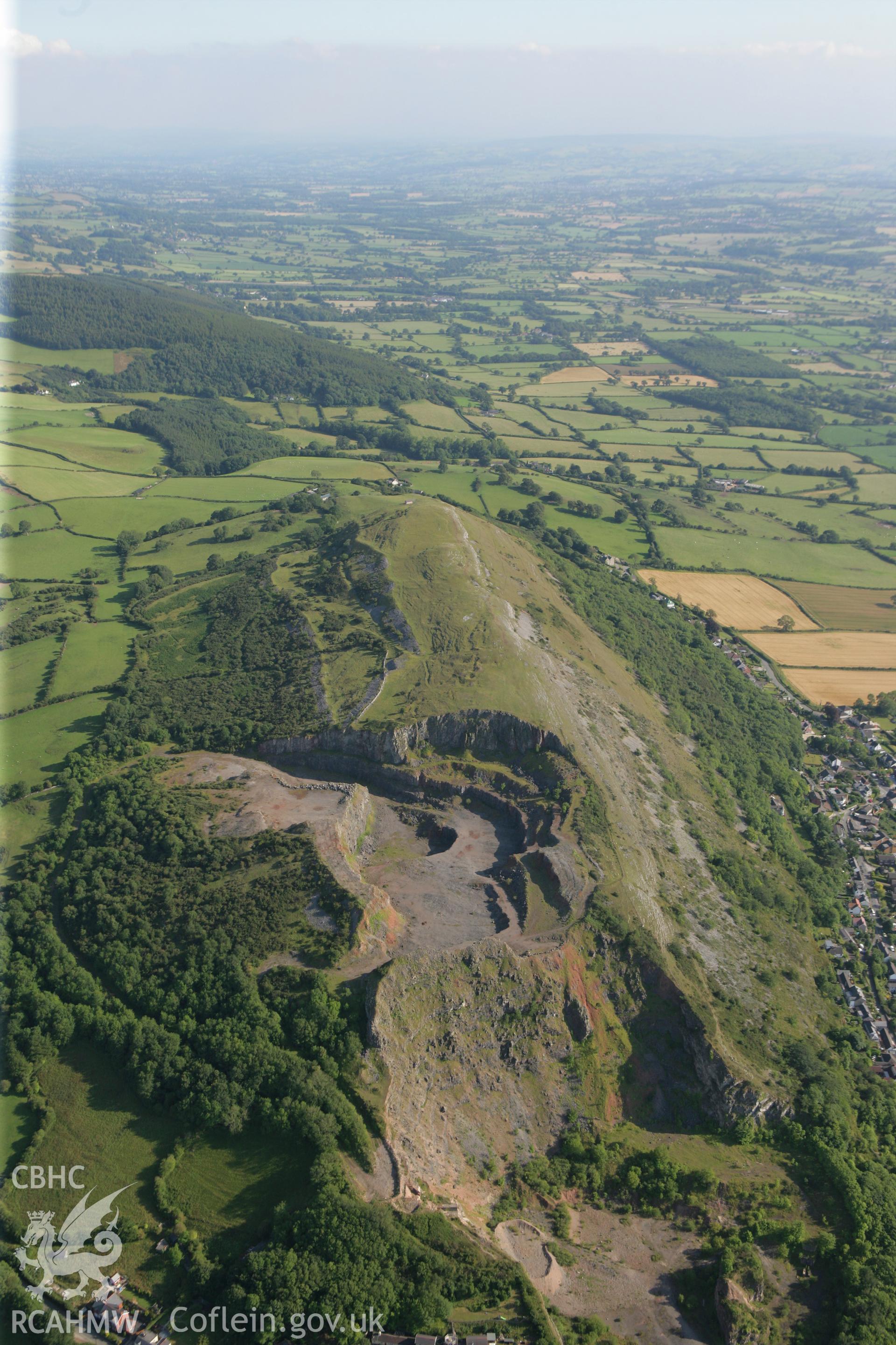 RCAHMW colour oblique photograph of Moel Hiraddug. Taken by Toby Driver and Oliver Davies on 27/07/2011.