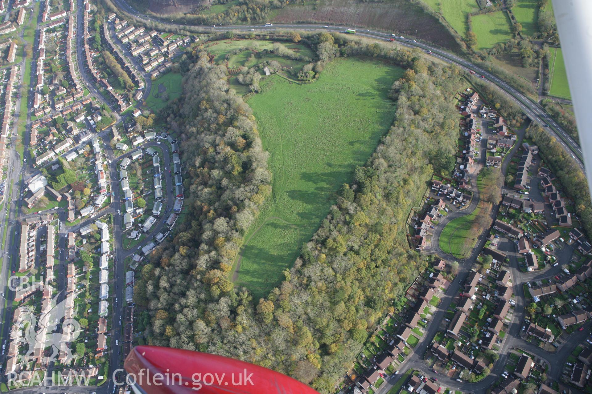 RCAHMW colour oblique photograph of Caerau Hillfort. Taken by Toby Driver on 17/11/2011.