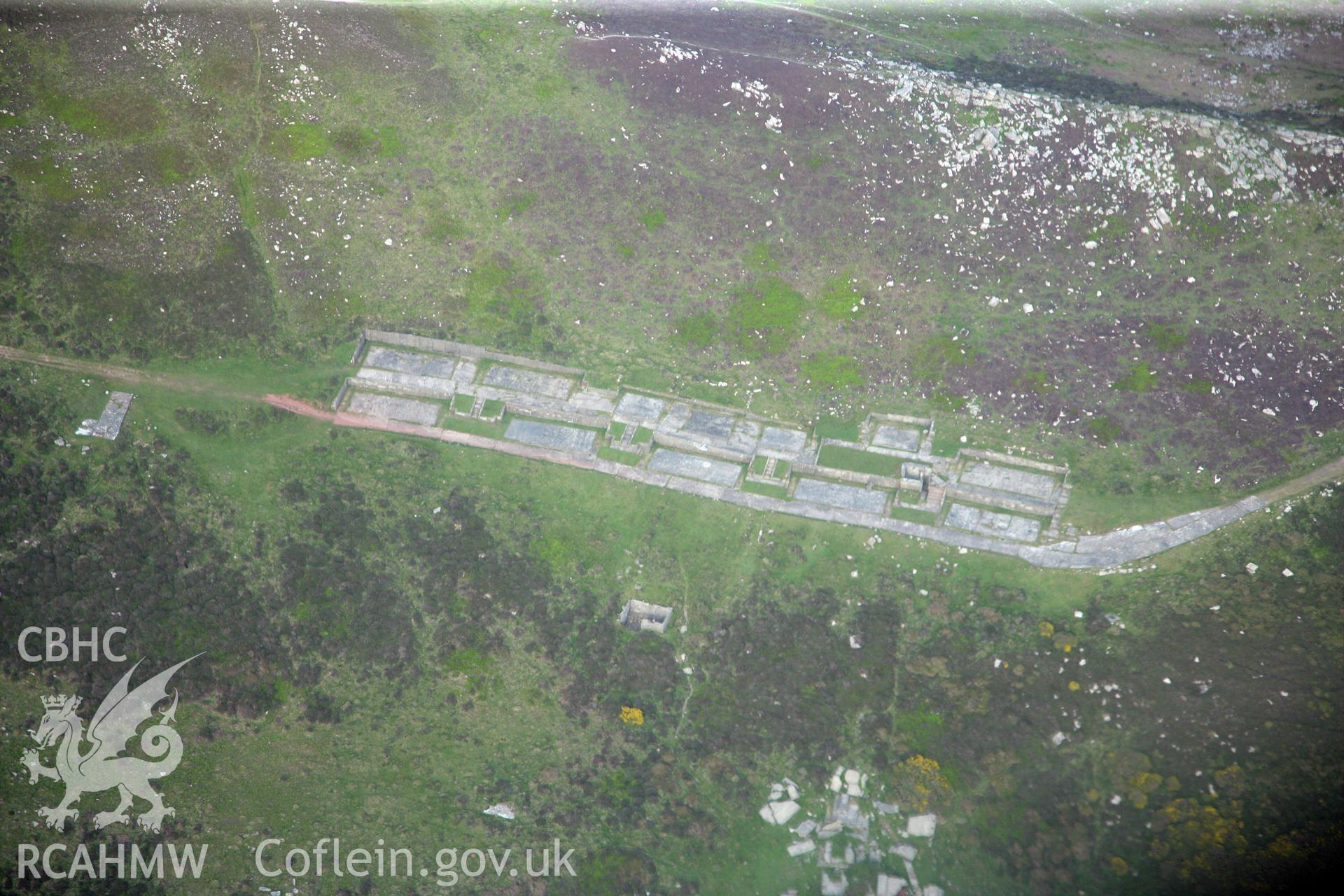 RCAHMW colour oblique photograph of Rhossili Down radar station. Taken by Toby Driver and Oliver Davies on 04/05/2011.