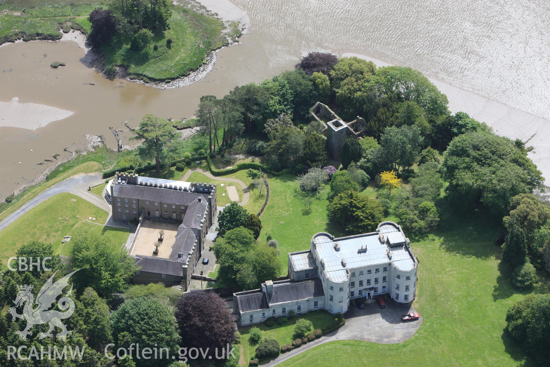 RCAHMW colour oblique photograph of Slebech Hall. Taken by Toby Driver on 24/05/2011.