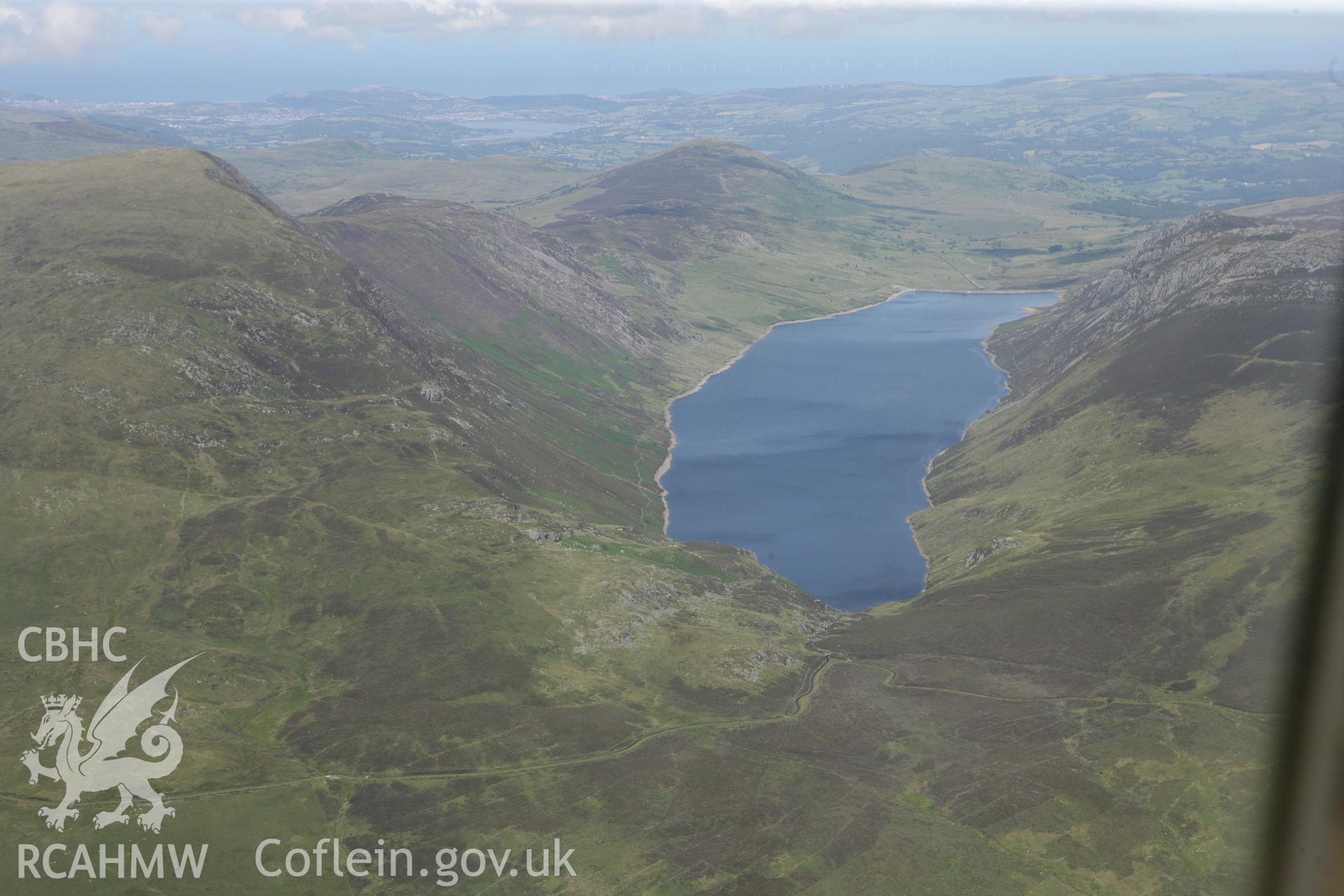 RCAHMW colour oblique photograph of Llyn Cowlyd, from south-west. Taken by Toby Driver on 20/07/2011.