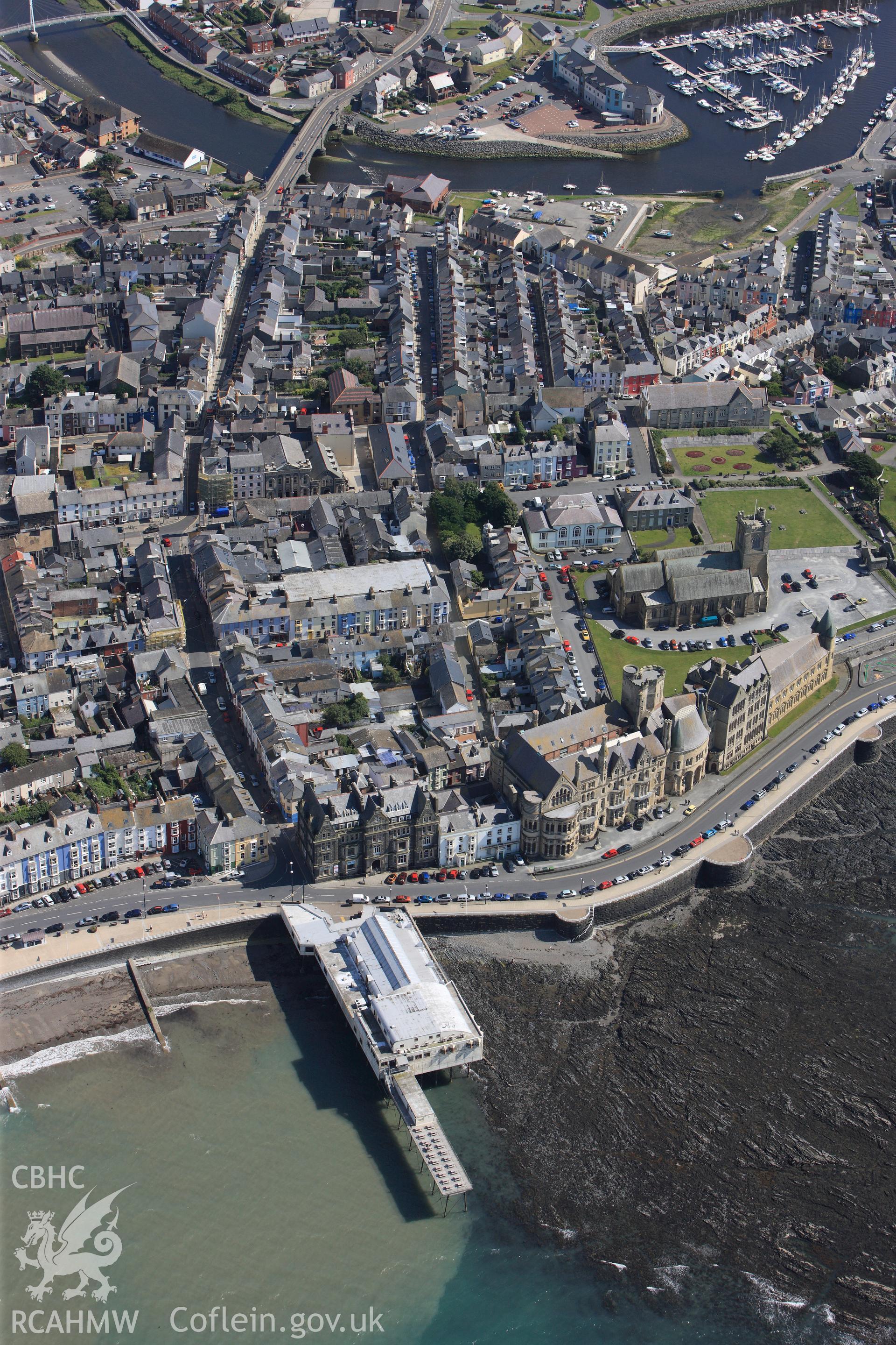 RCAHMW colour oblique photograph of Royal pier and pavilion. Taken by Toby Driver and Oliver Davies on 28/06/2011.