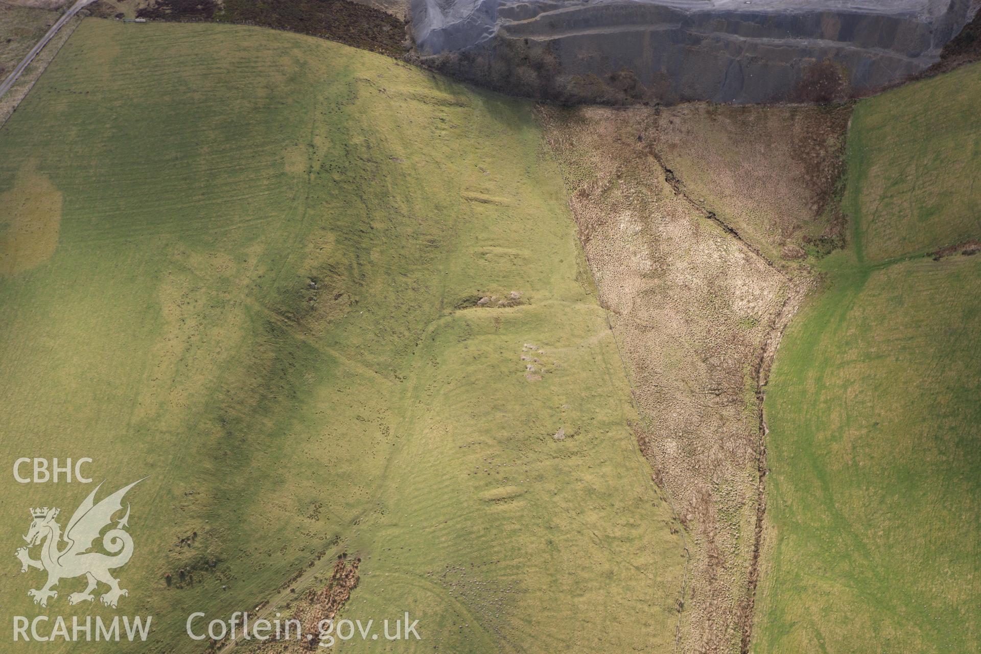 RCAHMW colour oblique photograph of Foel (y), Gwaen Ymaglan, Rabbit Warren. Taken by Toby Driver on 22/03/2011.