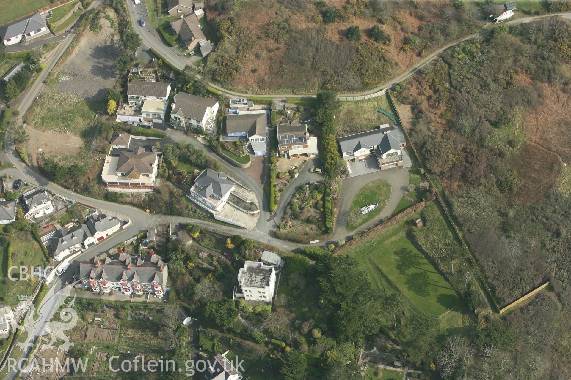 RCAHMW colour oblique photograph of Aberdovey. Taken by Toby Driver on 25/03/2011.