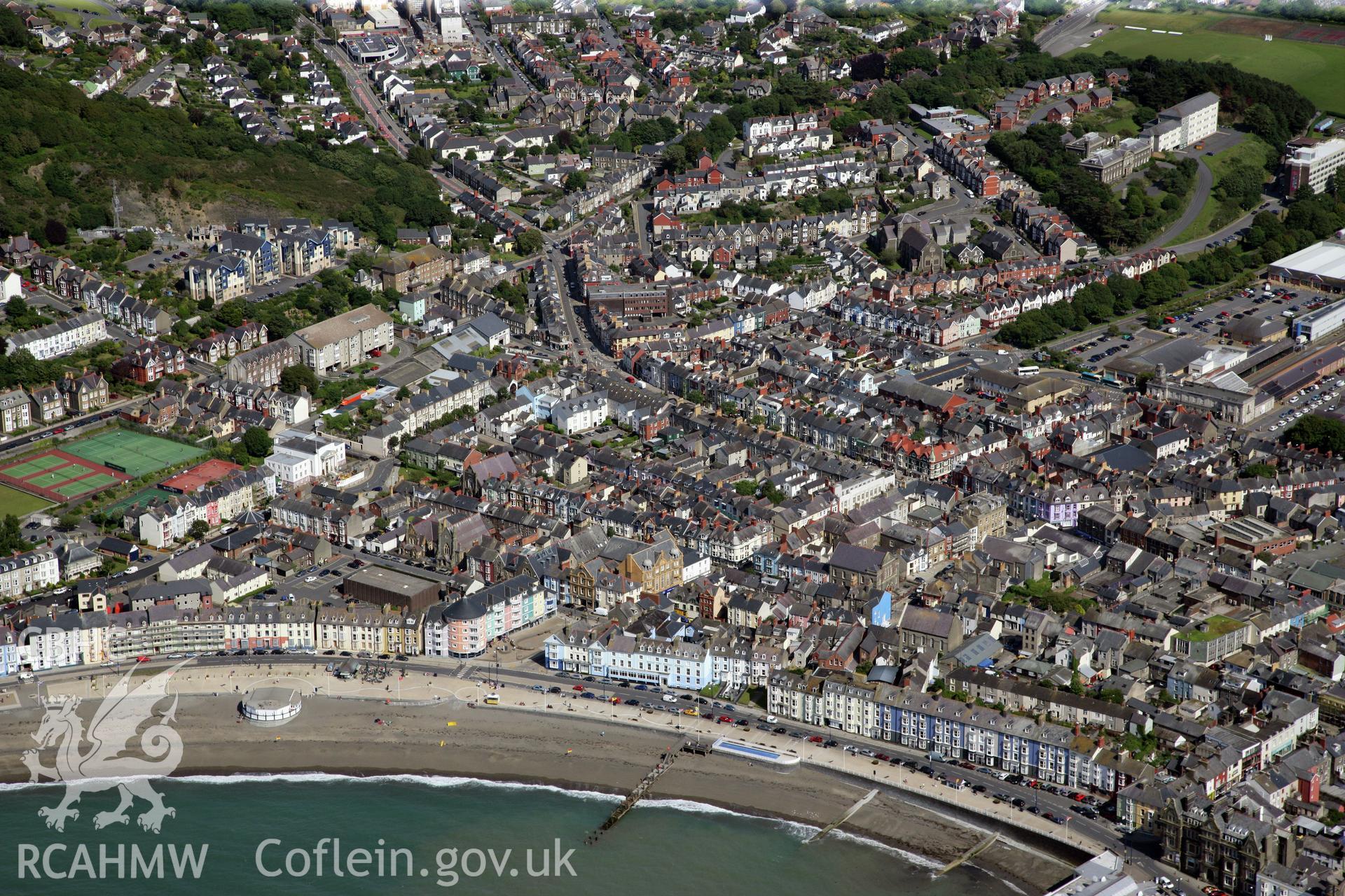 RCAHMW colour oblique photograph of The Band Stand, Aberystwyth. Taken by Toby Driver and Oliver Davies on 28/06/2011.