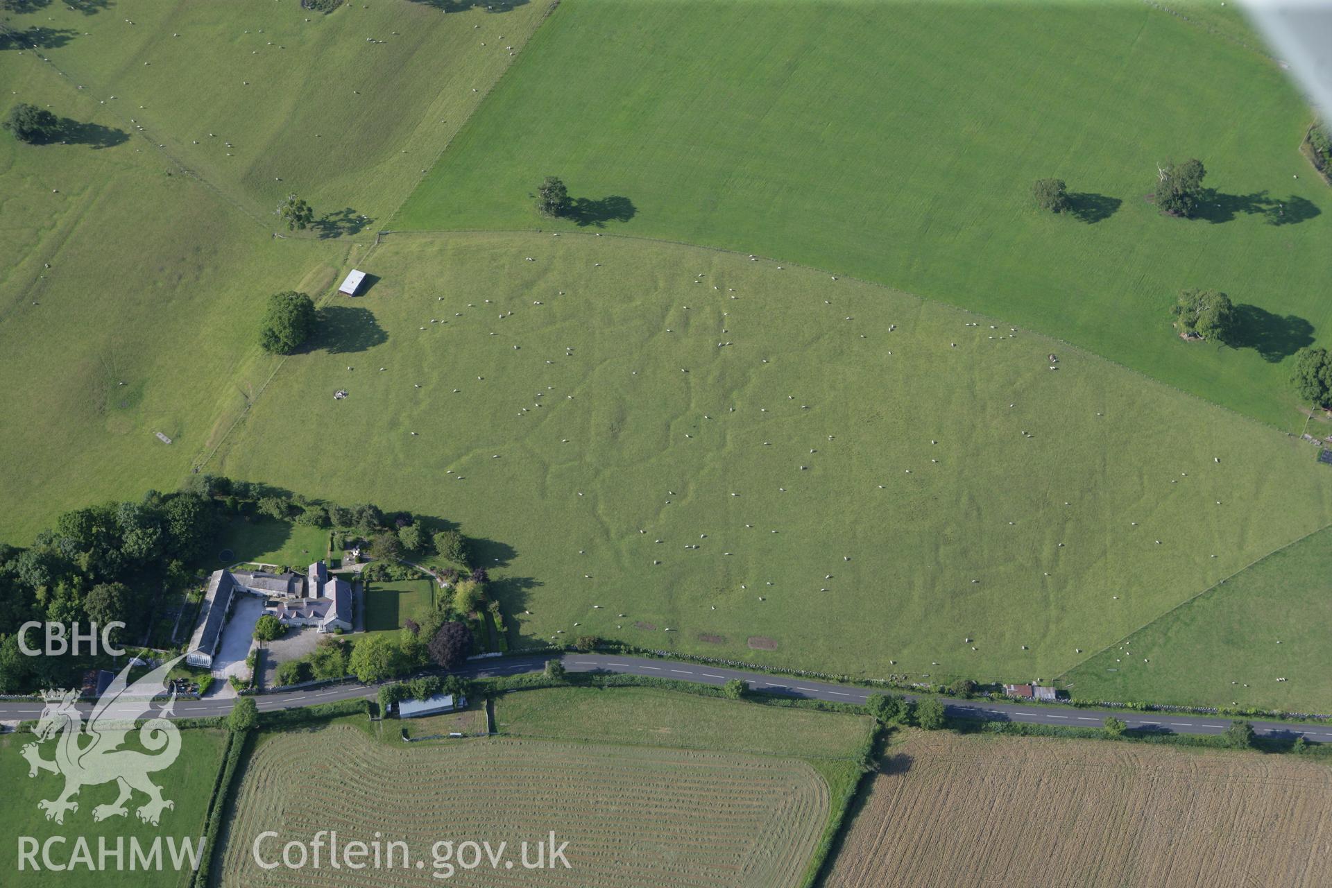 RCAHMW colour oblique photograph of Bodelwyddan Park Army Practice Trenches. Taken by Toby Driver and Oliver Davies on 27/07/2011.