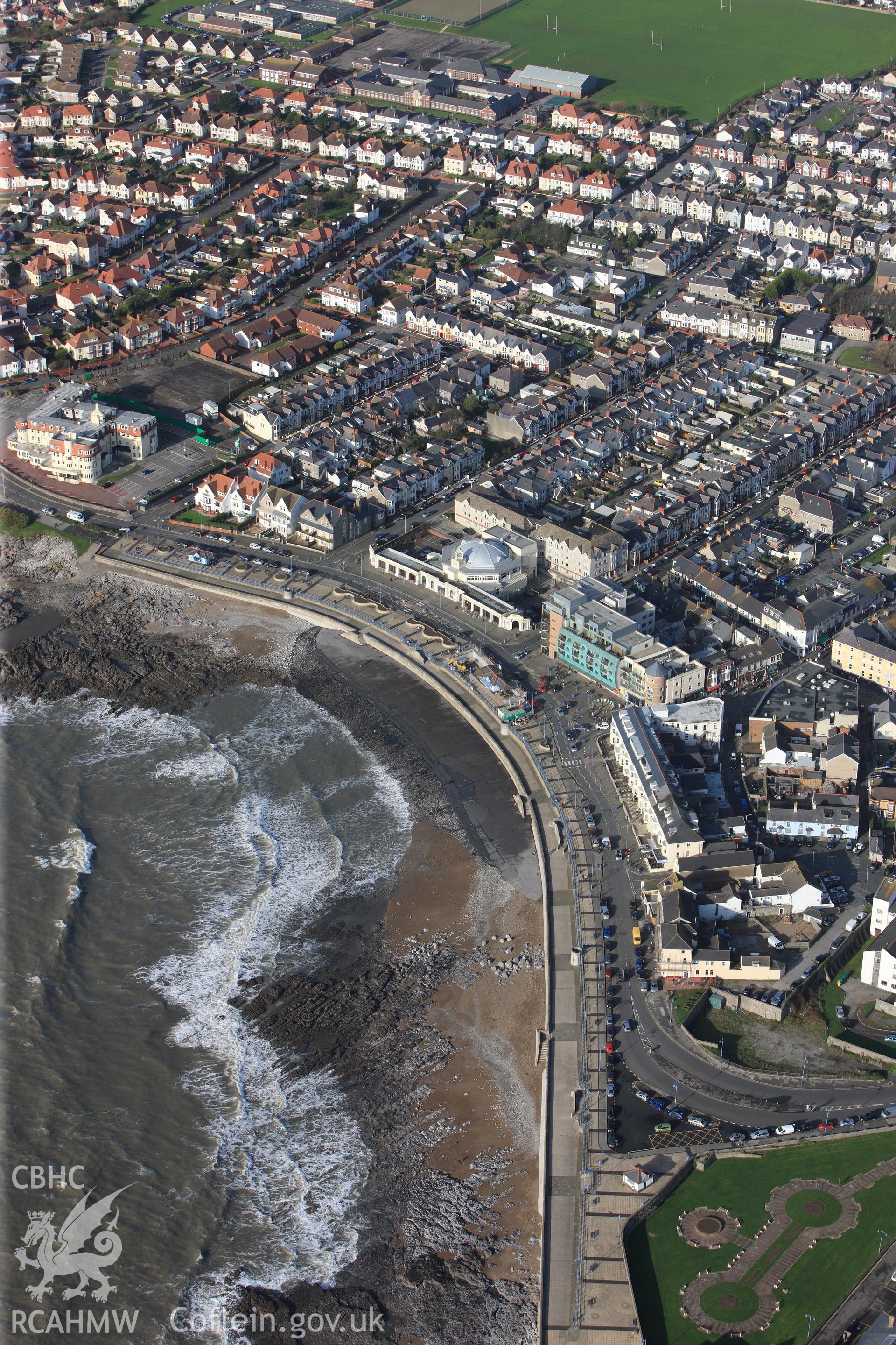 RCAHMW colour oblique photograph of The Grand Pavillion, Porthcawl. Taken by Toby Driver on 17/11/2011.