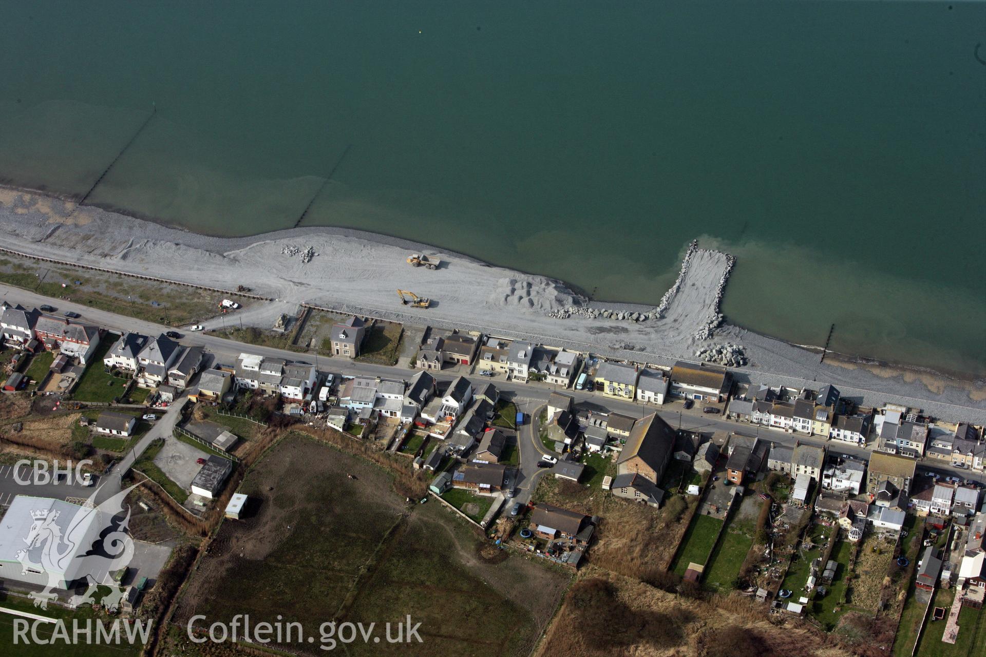 RCAHMW colour oblique photograph of Borth. Taken by Toby Driver on 25/03/2011.