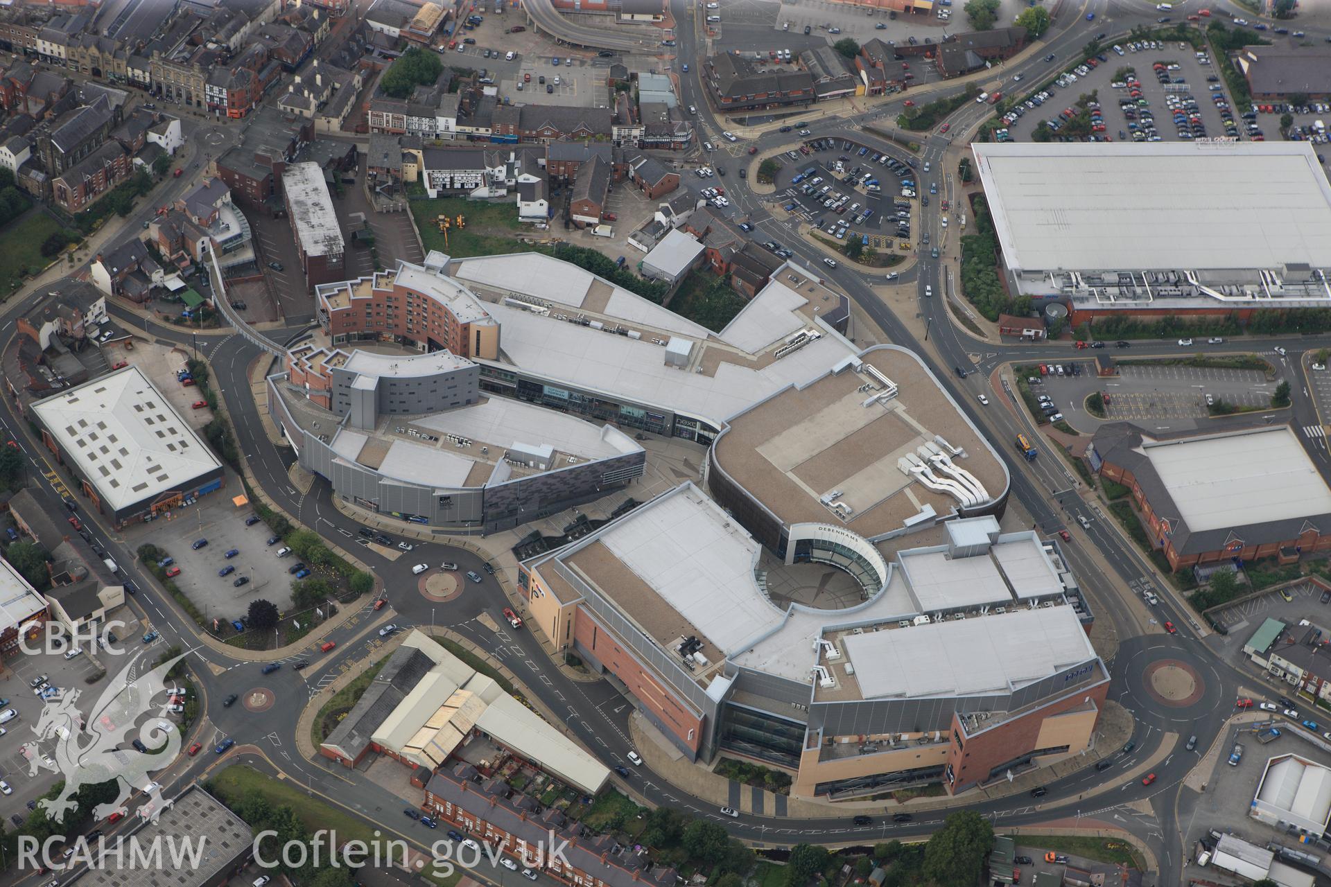 RCAHMW colour oblique photograph of Beast Market Chapel, Wrexham. Taken by Toby Driver and Oliver Davies on 27/07/2011.