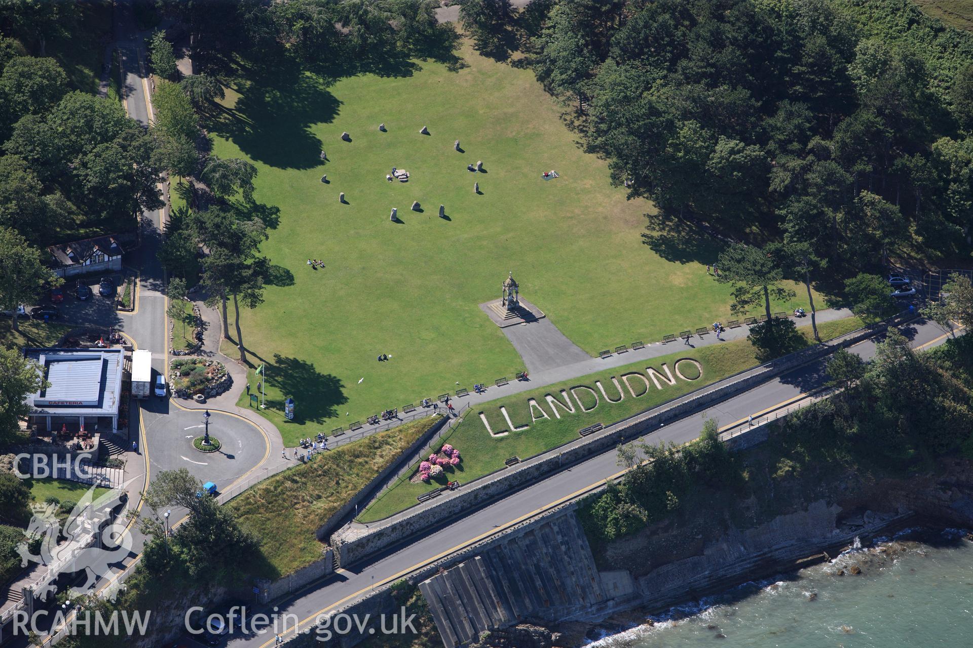 RCAHMW colour oblique photograph of Happy Valley garden, Llandudno. Taken by Toby Driver on 20/07/2011.