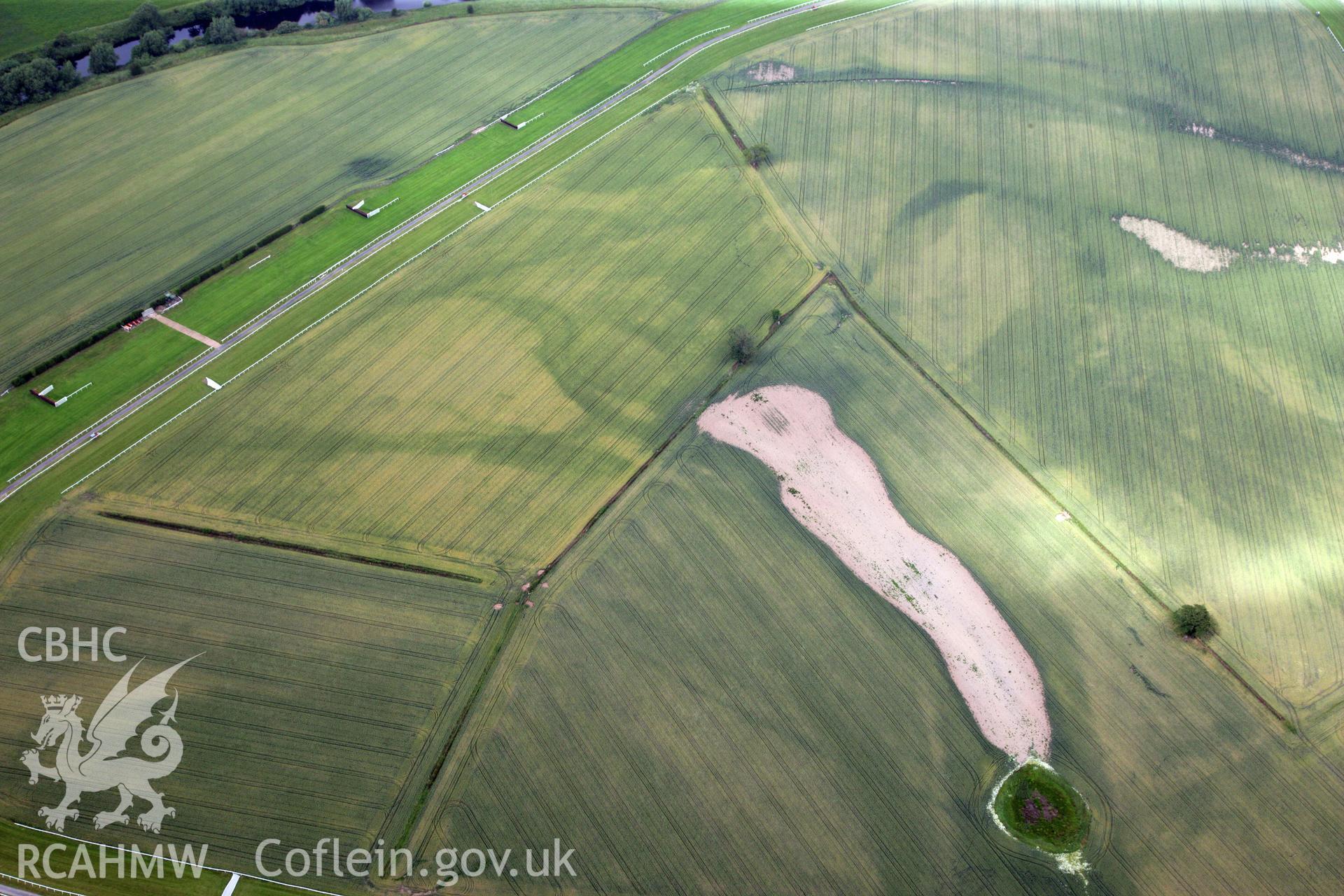 RCAHMW colour oblique photograph of Field system Bangor race-course. Taken by Toby Driver and Oliver Davies on 05/07/2011.