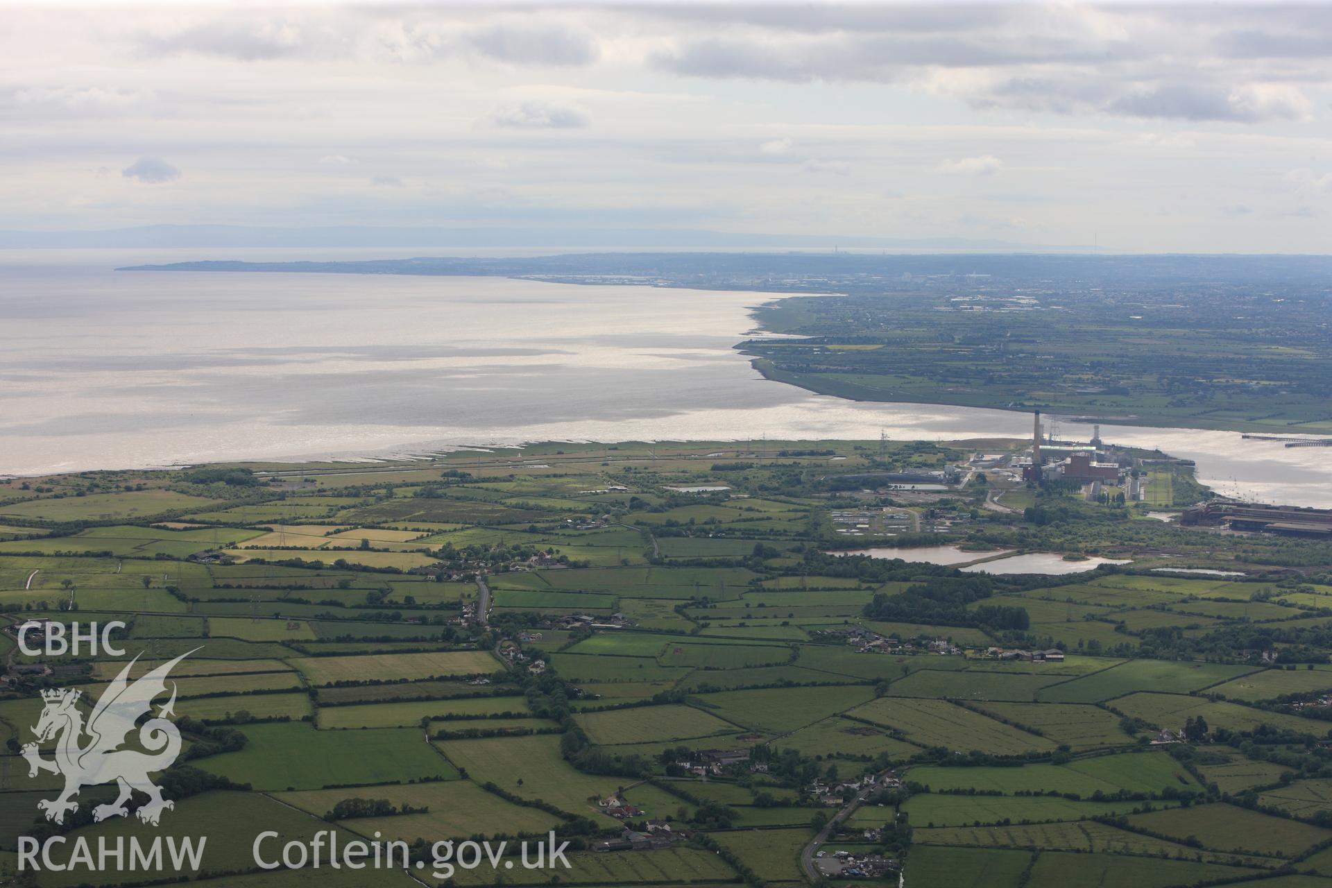 RCAHMW colour oblique photograph of Newport power station. Taken by Toby Driver on 13/06/2011.