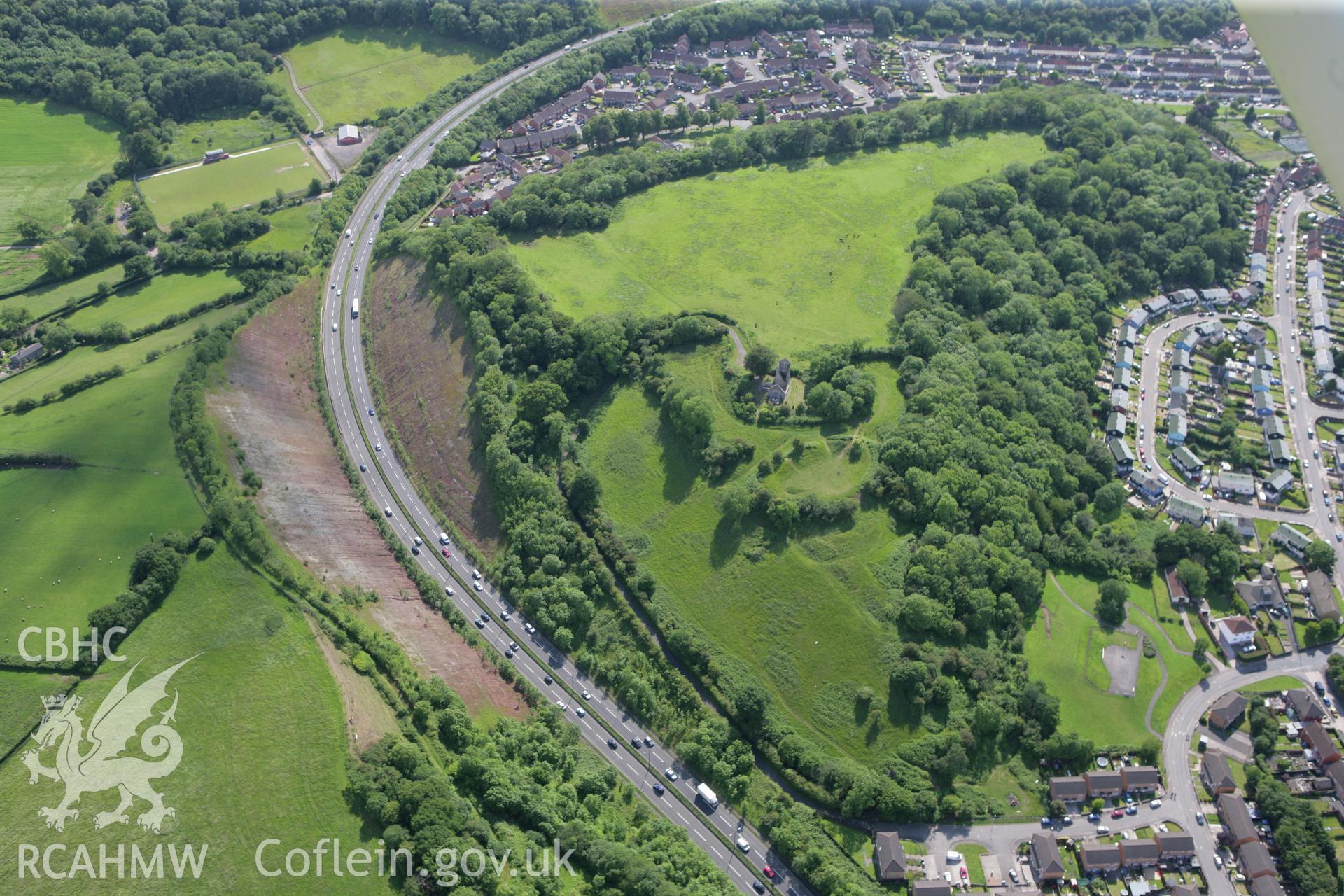 RCAHMW colour oblique photograph of Caerau Camp. Taken by Toby Driver on 13/06/2011.