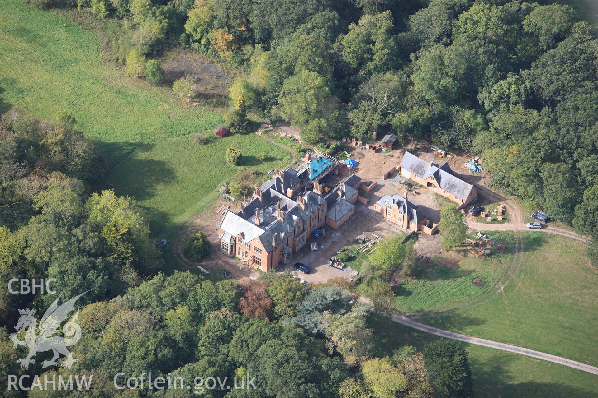 RCAHMW colour oblique photograph of Nantlys, Nantllys. Taken by Toby Driver on 04/10/2011.