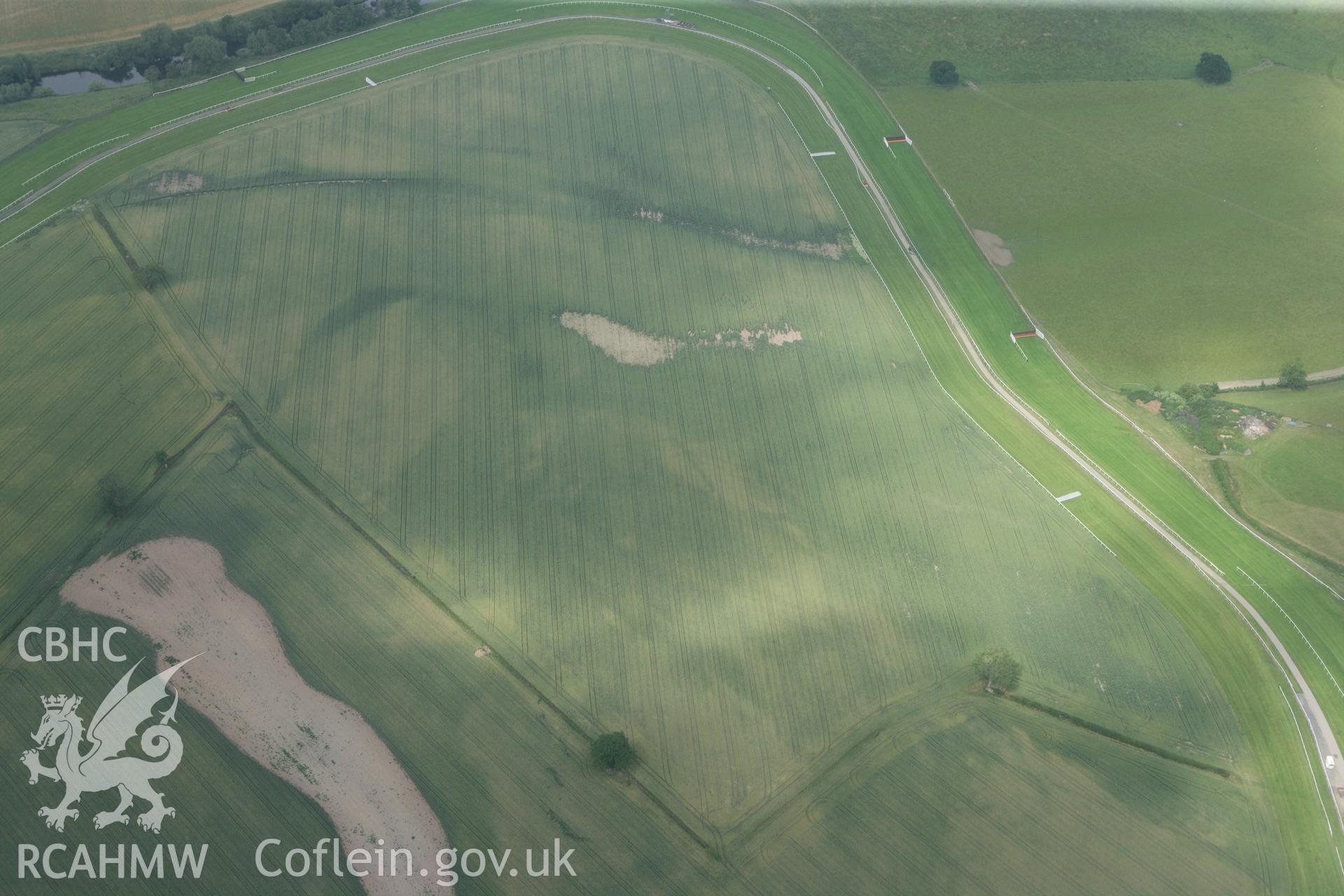 RCAHMW colour oblique photograph of Field system Bangor race-course. Taken by Toby Driver and Oliver Davies on 05/07/2011.