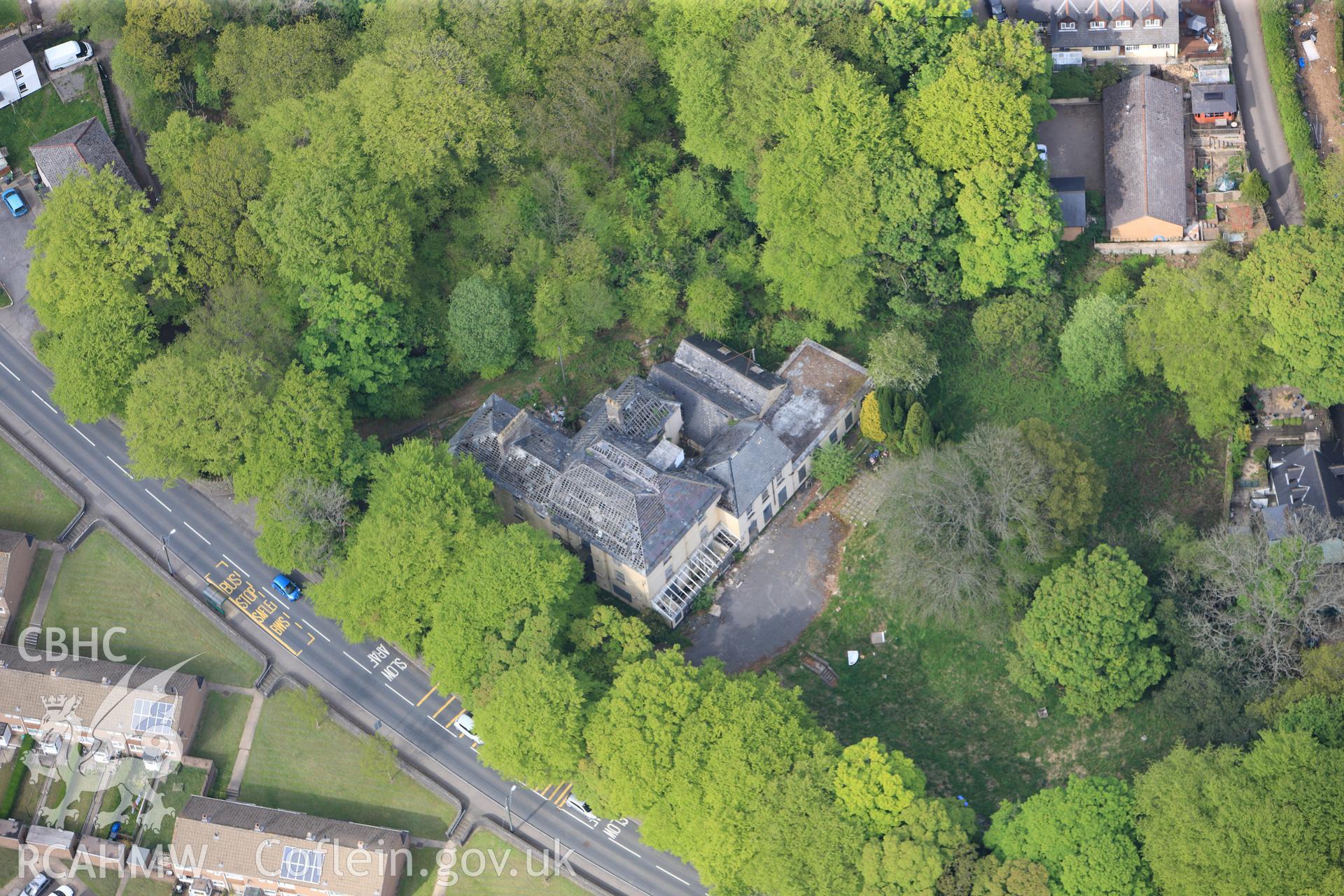 RCAHMW colour oblique photograph of Ty Mawr or Great House, Blaenavon. Taken by Toby Driver on 22/05/2012.