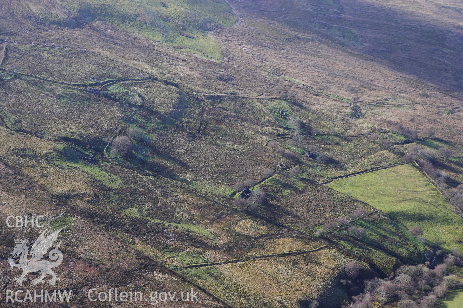 RCAHMW colour oblique photograph of Bryngwyn Bach. Taken by Toby Driver on 07/02/2012.