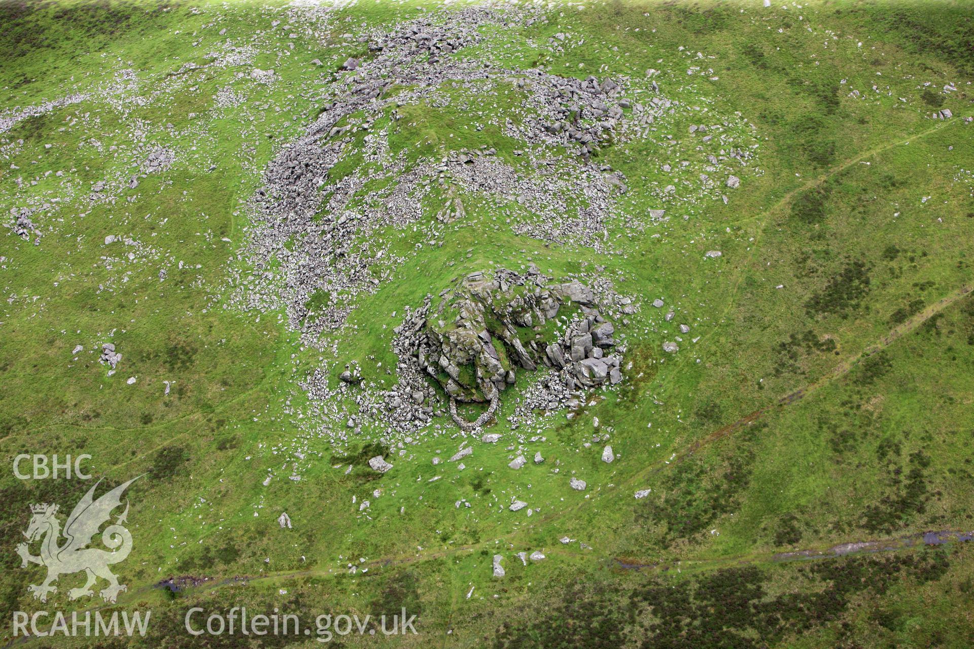 RCAHMW colour oblique photograph of All Carn Menyn. Taken by Toby Driver on 05/07/2012.