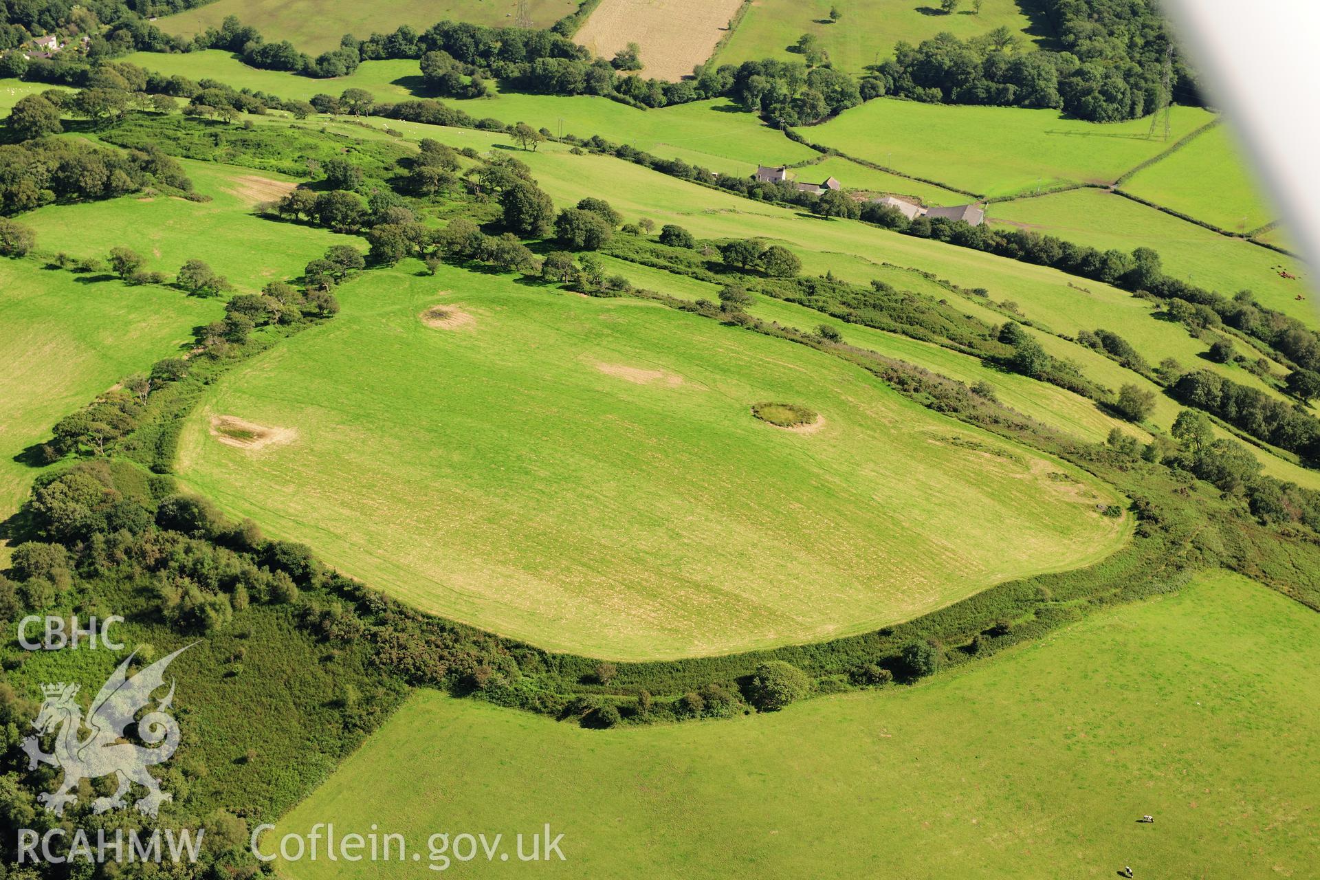 RCAHMW colour oblique photograph of Caerau Hillfort. Taken by Toby Driver on 24/07/2012.