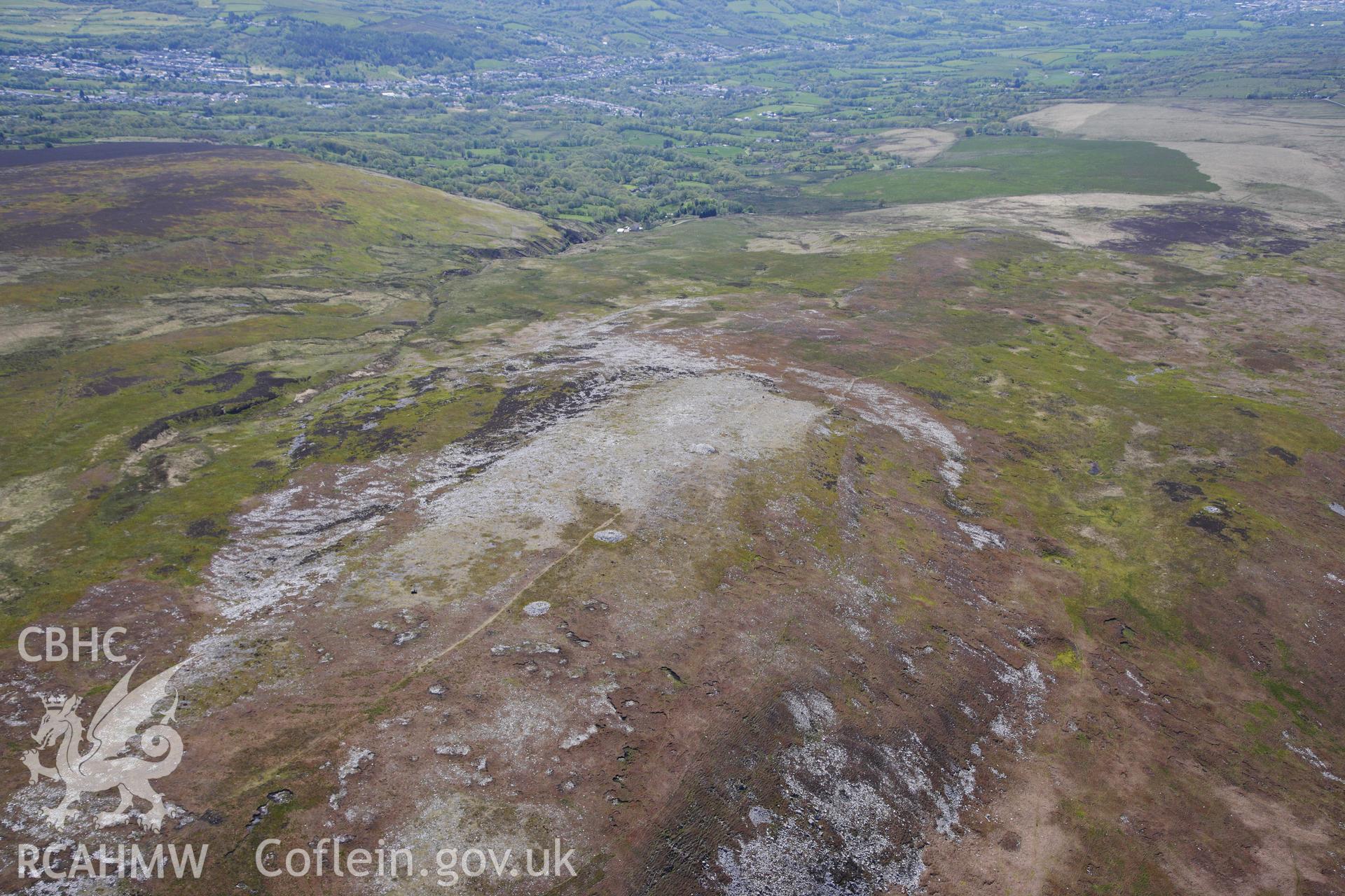 RCAHMW colour oblique photograph of Tair Carn Isaf, landscape from the north-east. Taken by Toby Driver on 22/05/2012.