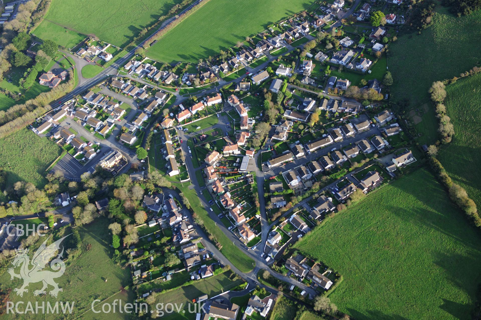RCAHMW colour oblique photograph of Paddock Inn, Penally. Taken by Toby Driver on 26/10/2012.