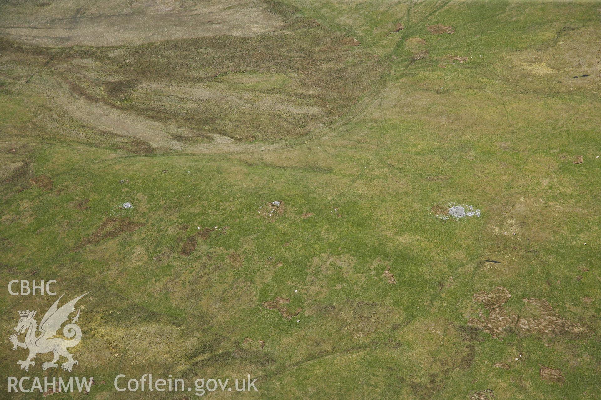 RCAHMW colour oblique photograph of Darren Round Cairn. Taken by Toby Driver on 28/05/2012.