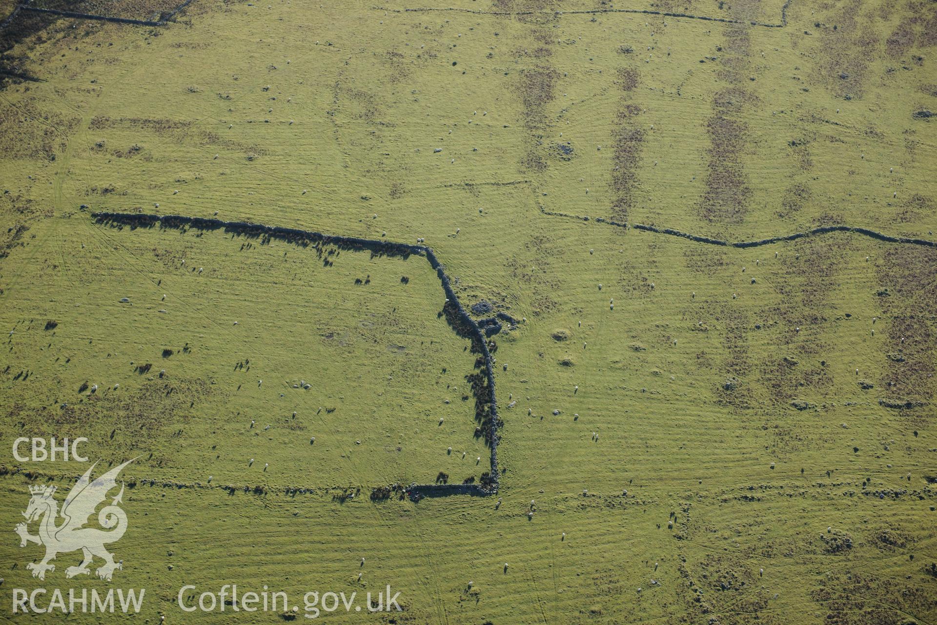 RCAHMW colour oblique photograph of Cors y Gedol field system, eastern part. Taken by Toby Driver on 10/12/2012.