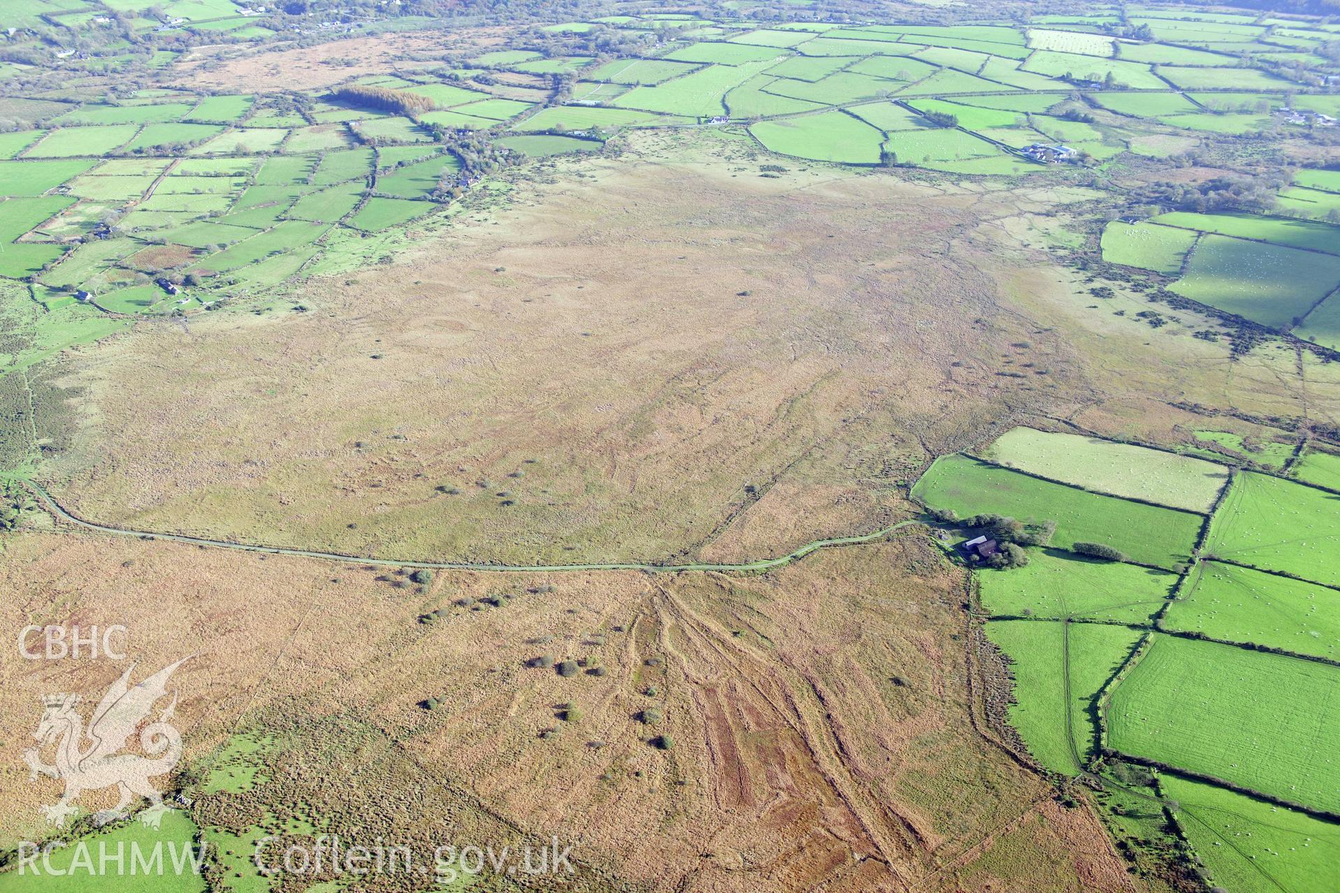 RCAHMW colour oblique photograph of  To be located. Taken by Toby Driver on 26/10/2012.