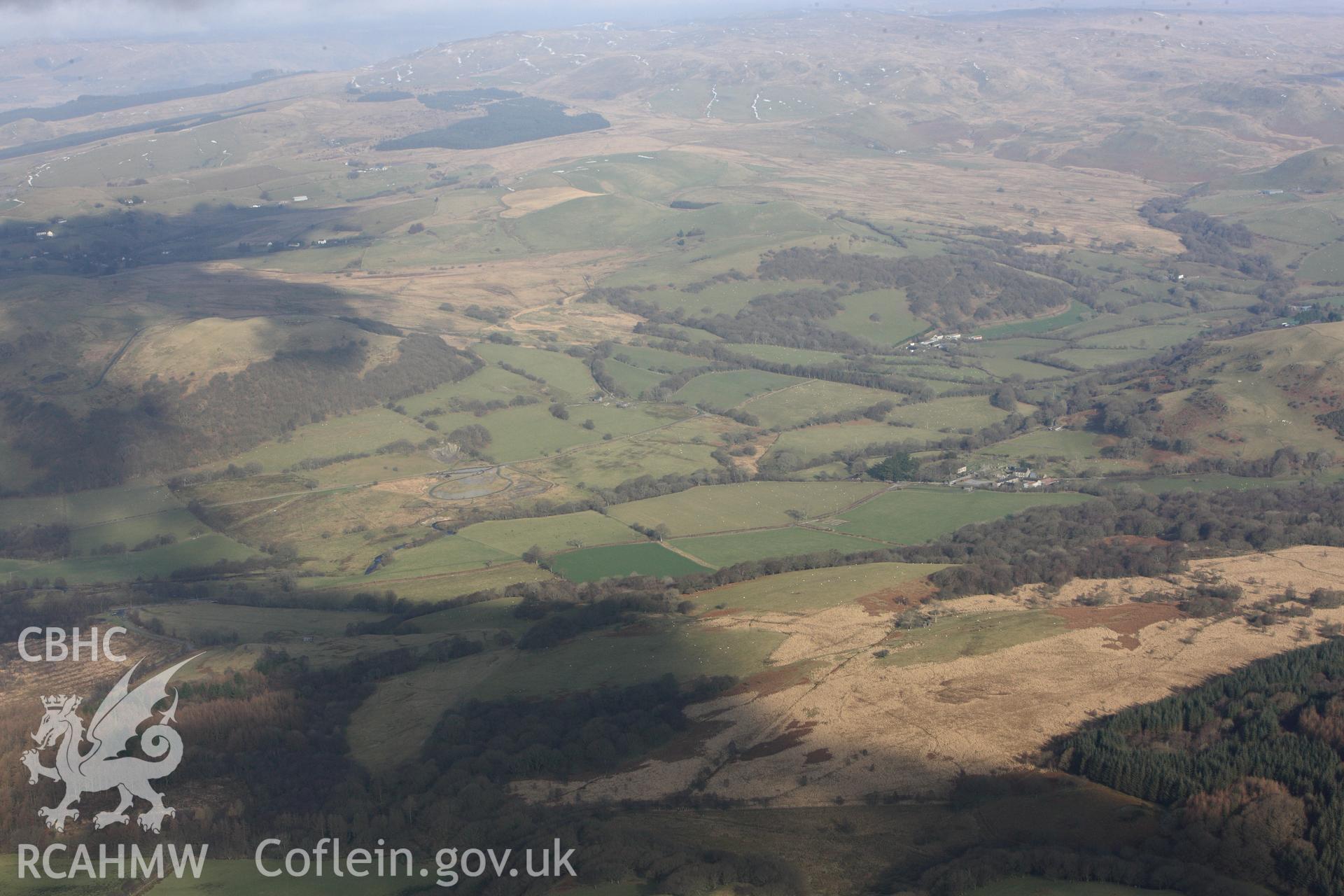 RCAHMW colour oblique photograph of Strata Florida Abbey. Taken by Toby Driver on 07/02/2012.