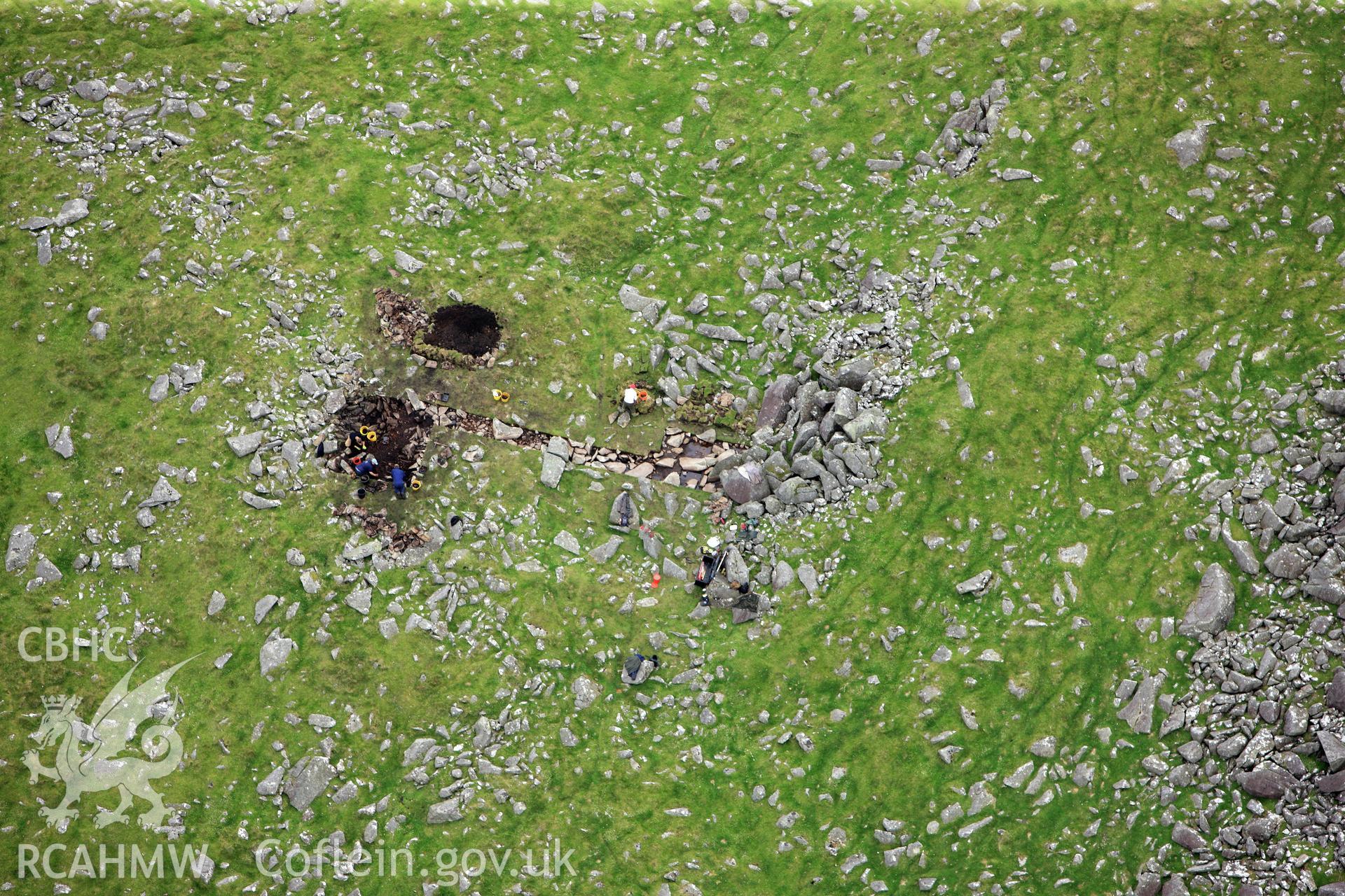 RCAHMW colour oblique photograph of All Carn Menyn. Taken by Toby Driver on 05/07/2012.