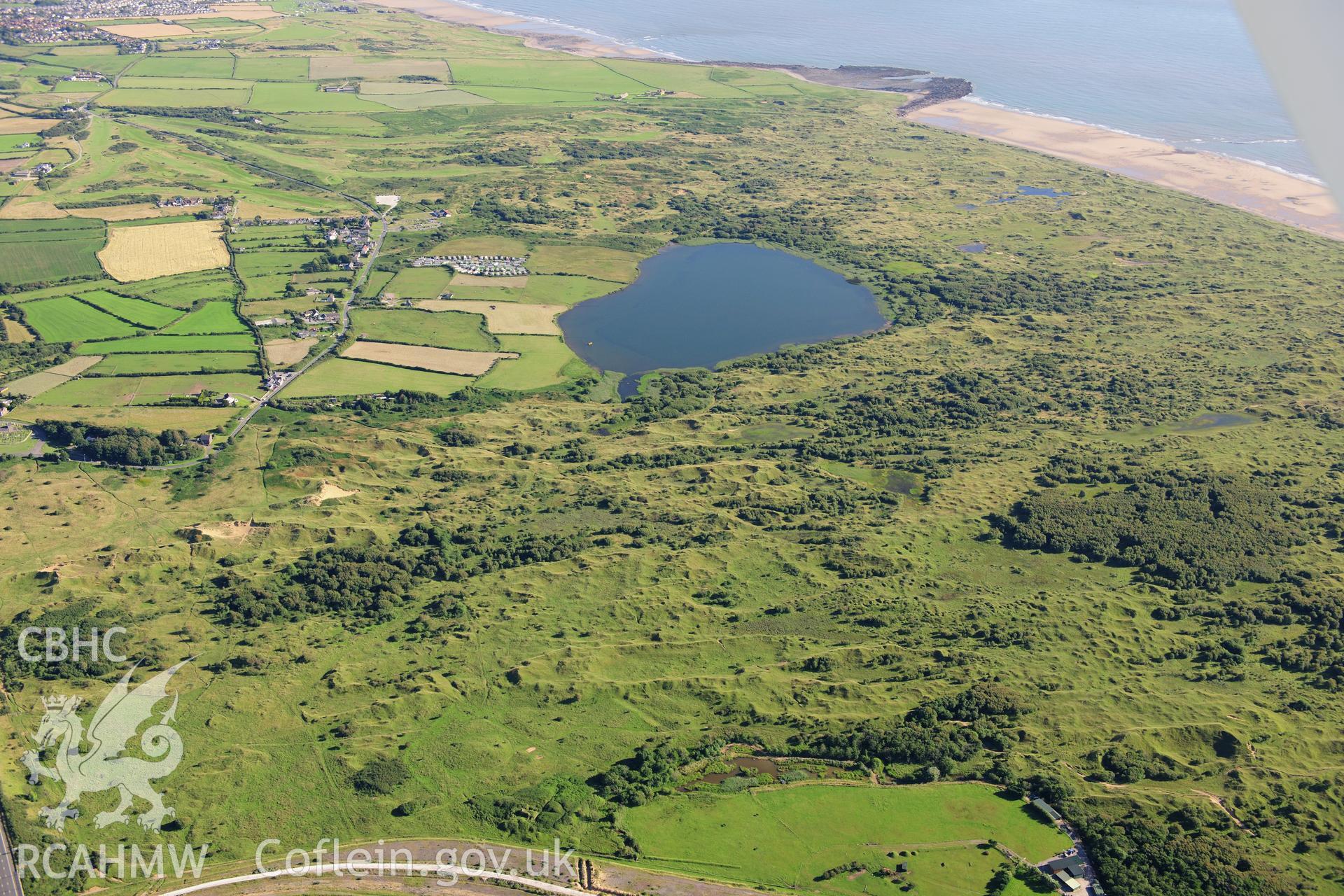 RCAHMW colour oblique photograph of Kenfig Burrows, National Nature Reserve. Taken by Toby Driver on 24/07/2012.