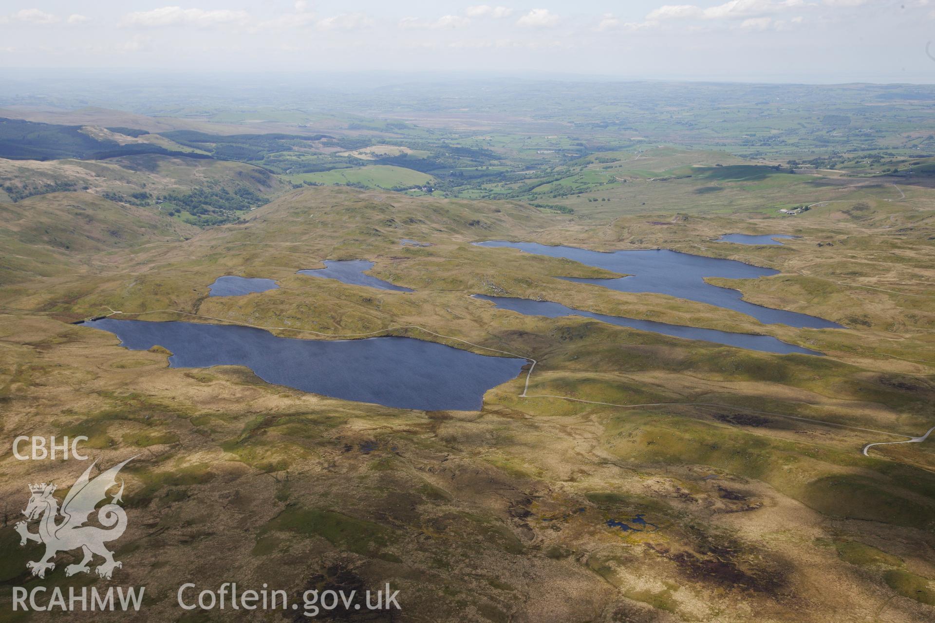 RCAHMW colour oblique photograph of Llyn Egnant, Teifi Pools. Taken by Toby Driver on 28/05/2012.