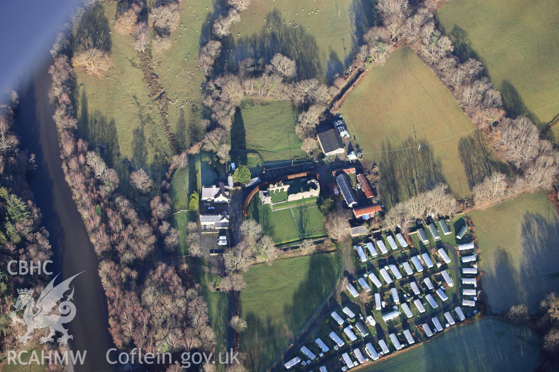 RCAHMW colour oblique photograph of Cymer Abbey. Taken by Toby Driver on 10/12/2012.