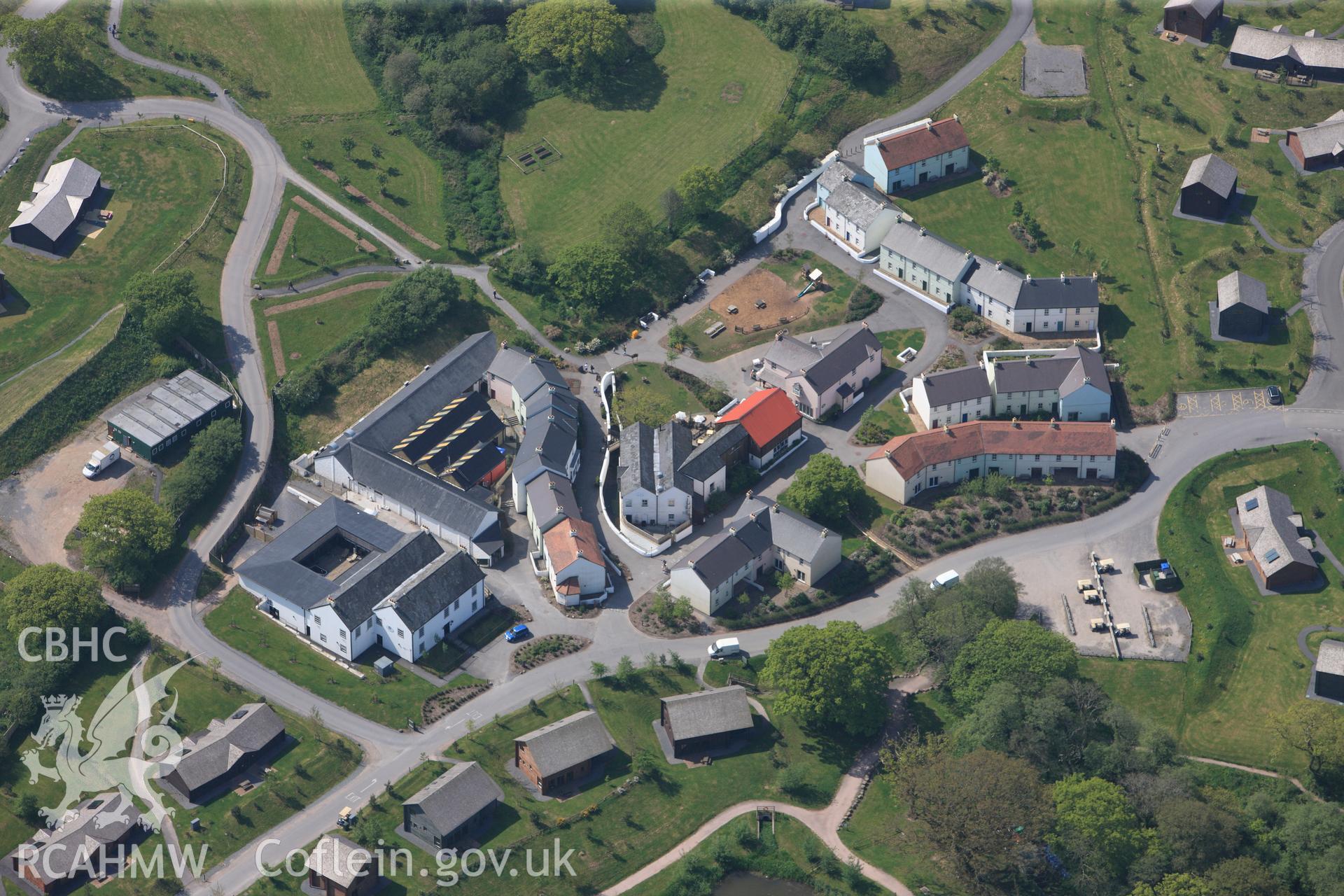 RCAHMW colour oblique photograph of Close view of Bluestone holiday village, looking north. Taken by Toby Driver on 24/05/2012.