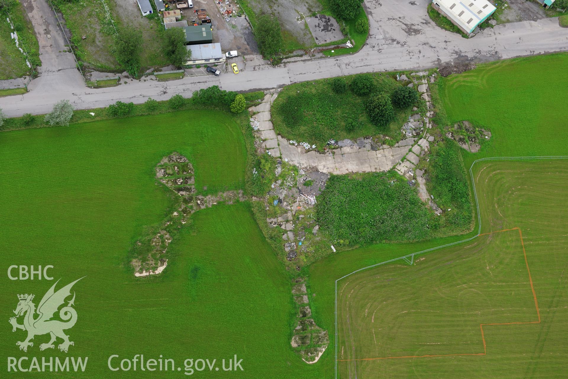 RCAHMW colour oblique photograph of Llandow Airfield. Taken by Toby Driver on 05/07/2012.