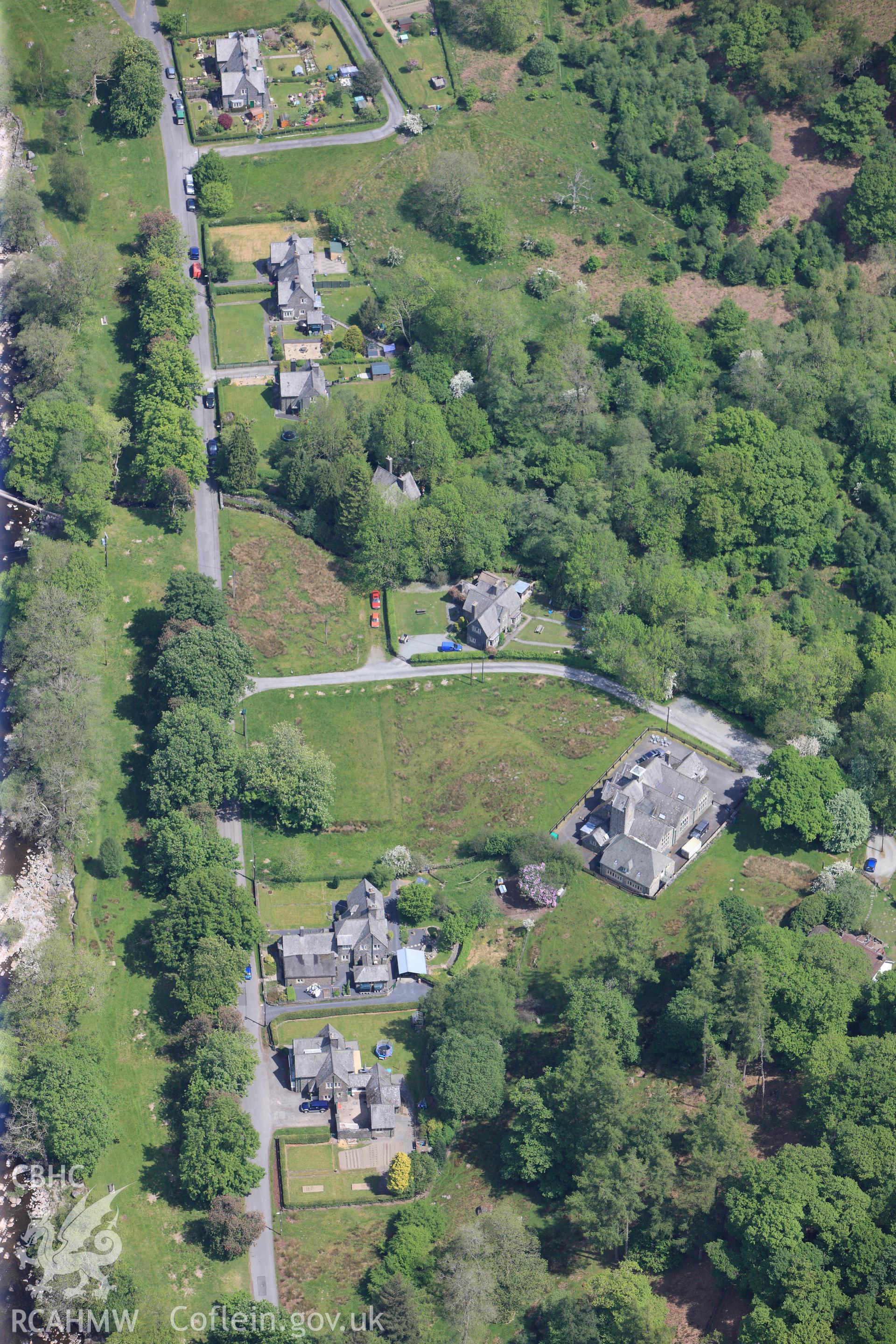 RCAHMW colour oblique photograph of Birmingham Corporation School; Elan Valley Lodge. Taken by Toby Driver on 28/05/2012.