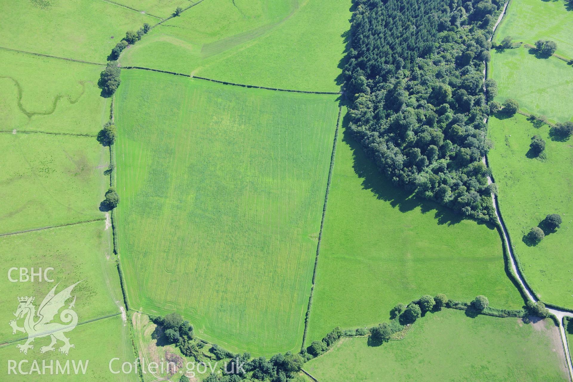 RCAHMW colour oblique photograph of church site, Llwydfaen. Taken by Toby Driver on 10/08/2012.