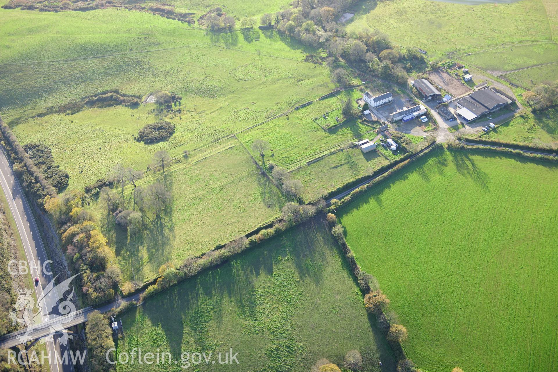 RCAHMW colour oblique photograph of Kilgetty House Garden. Taken by Toby Driver on 26/10/2012.