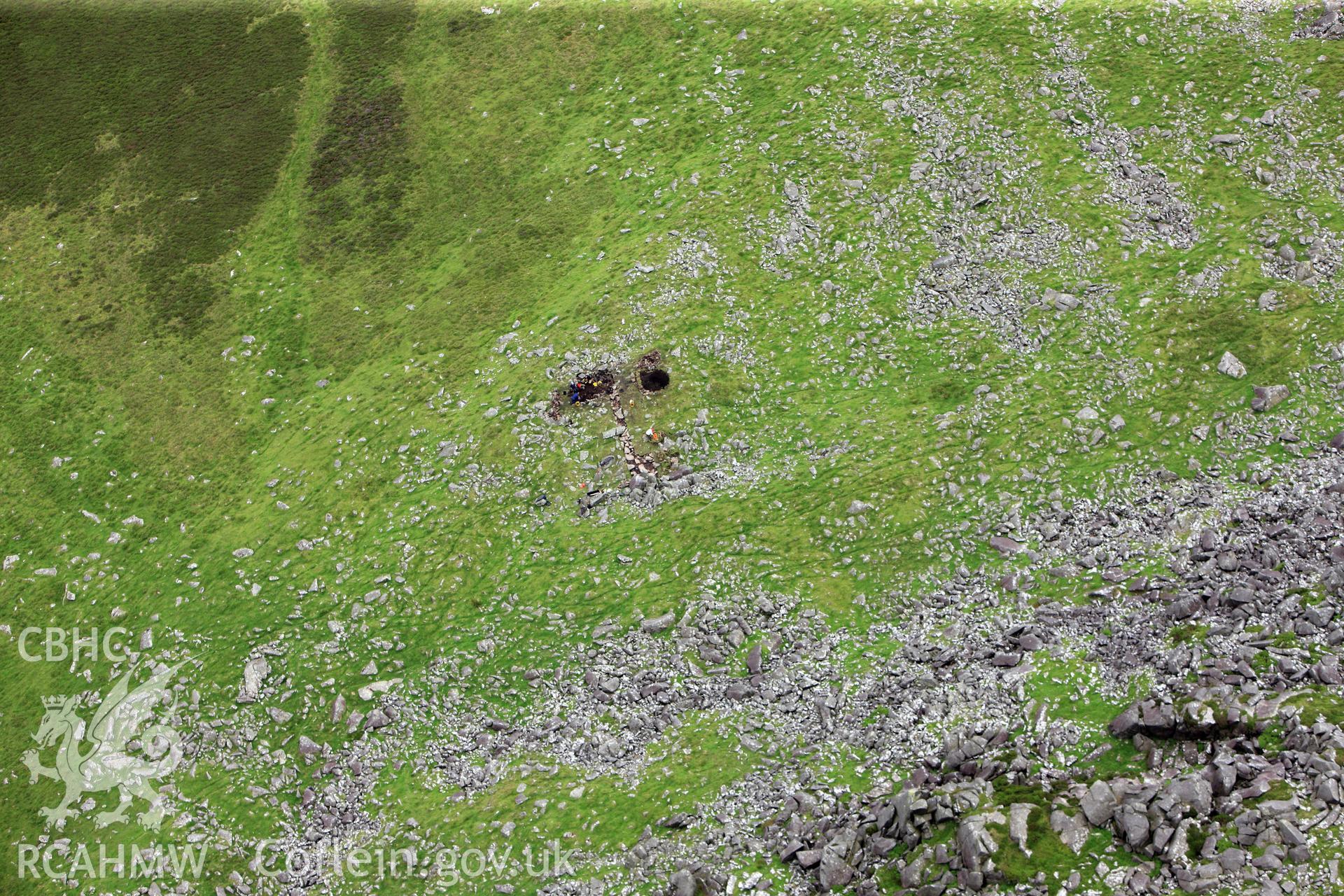 RCAHMW colour oblique photograph of All Carn Menyn. Taken by Toby Driver on 05/07/2012.