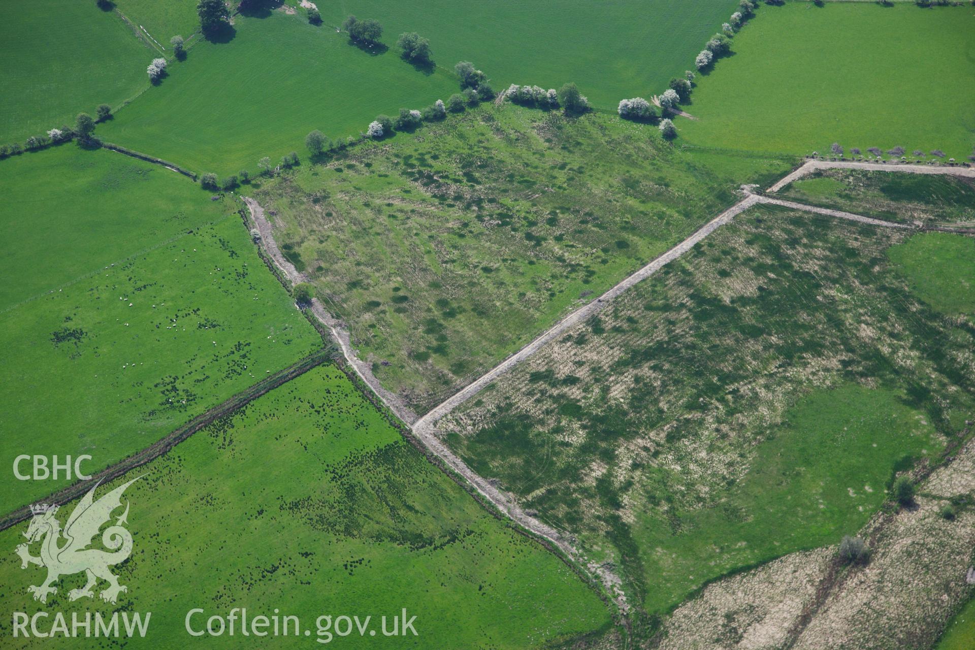 RCAHMW colour oblique photograph of Roman Camp, North of Caerau. Taken by Toby Driver on 28/05/2012.