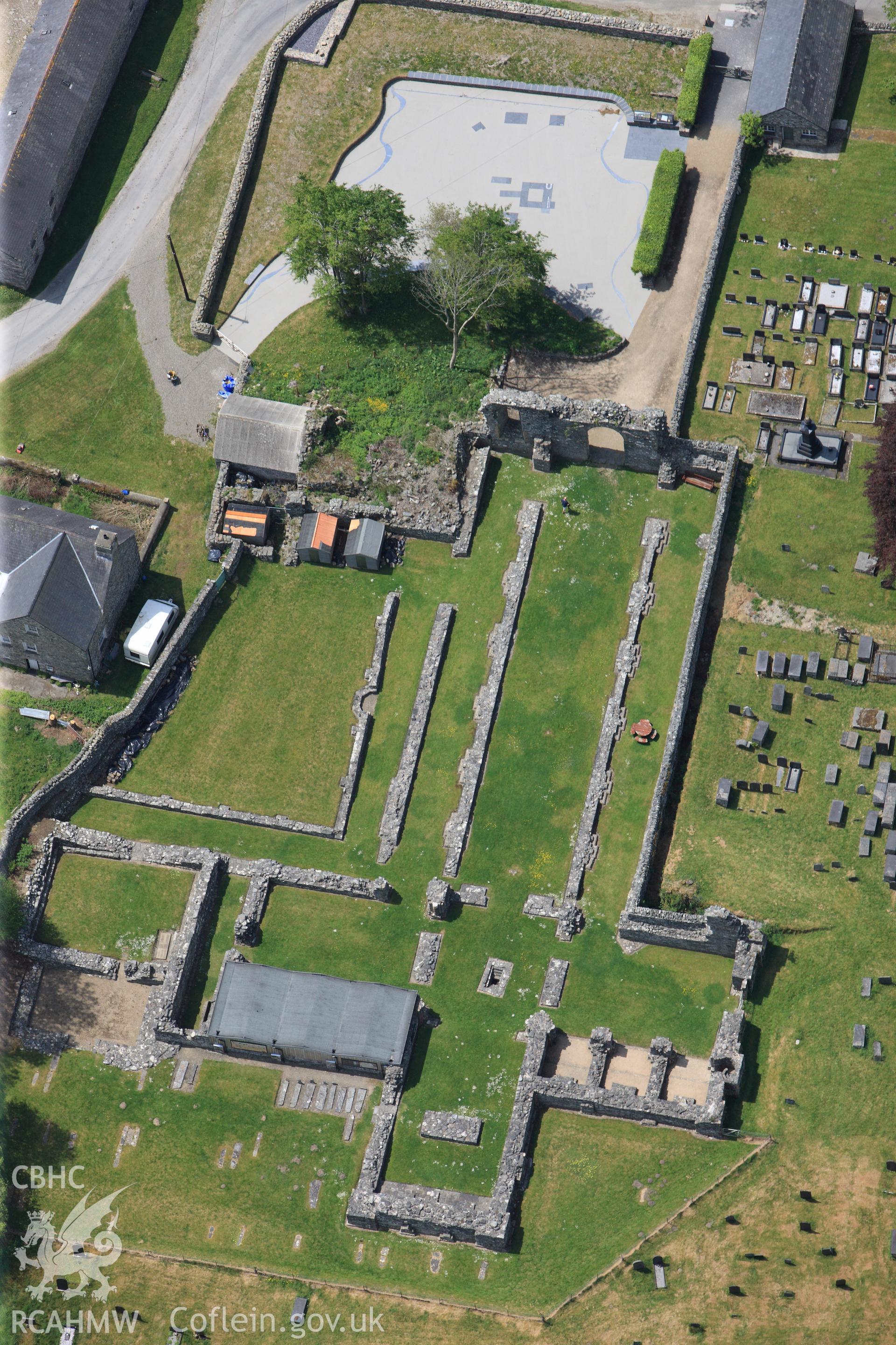 RCAHMW colour oblique photograph of Strata Florida Abbey. Taken by Toby Driver on 28/05/2012.