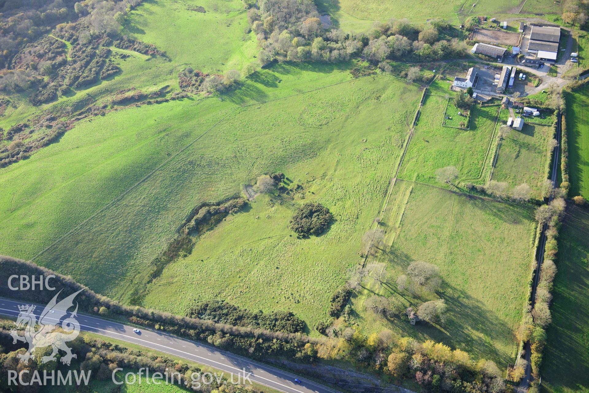 RCAHMW colour oblique photograph of Kilgetty House Garden. Taken by Toby Driver on 26/10/2012.