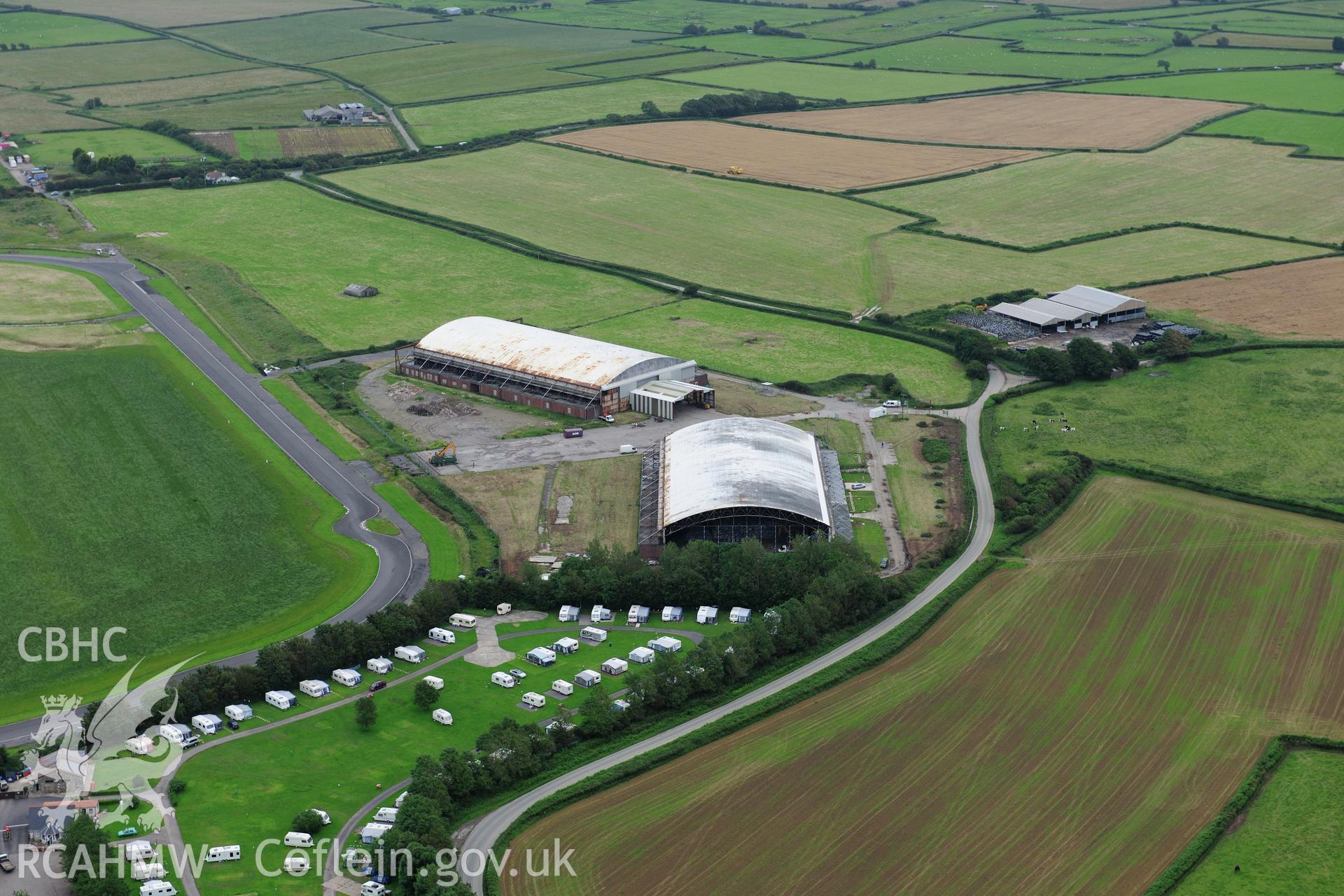 RCAHMW colour oblique photograph of Llandow Airfield. Taken by Toby Driver on 05/07/2012.