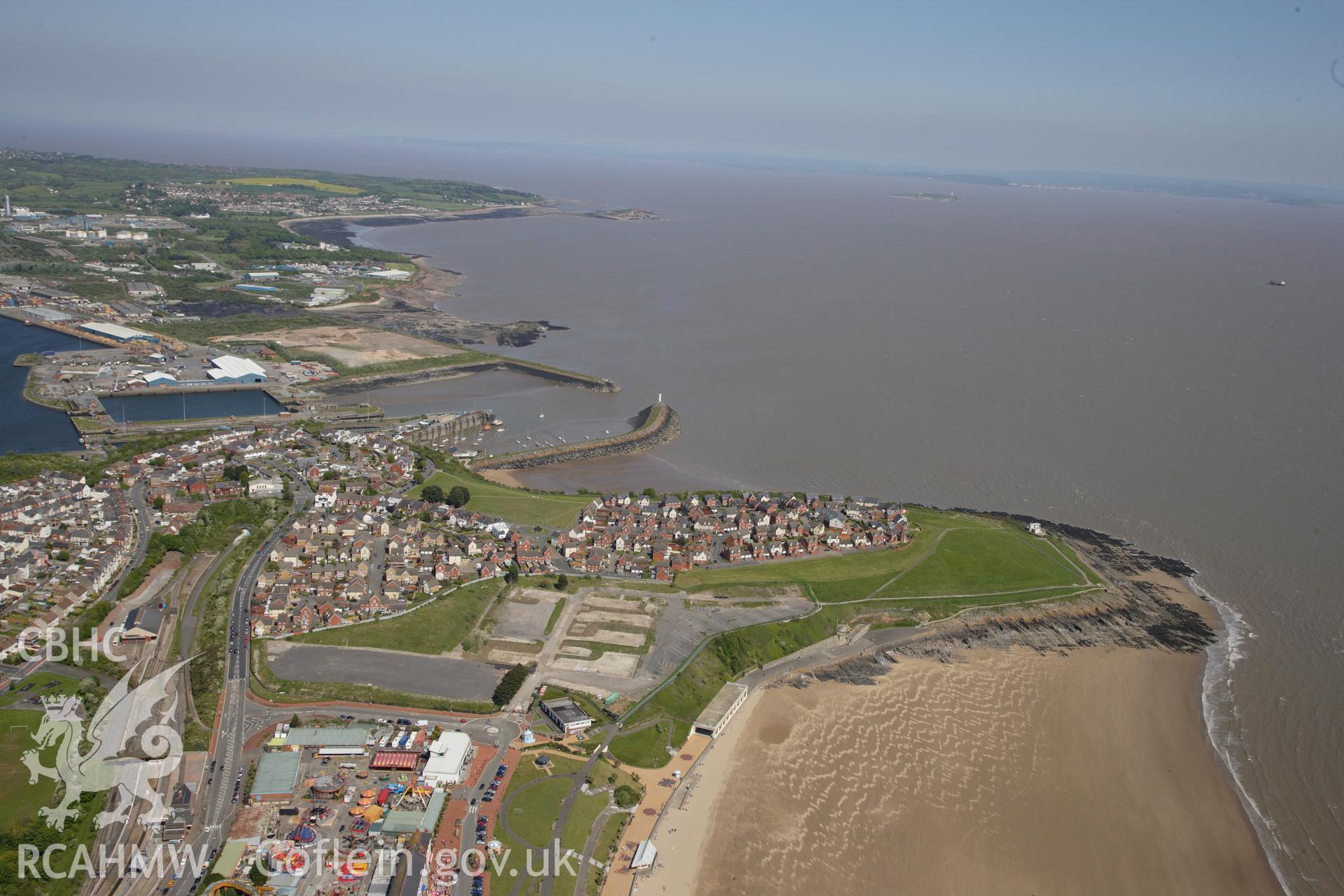 RCAHMW colour oblique photograph of Barry Island Pleasure Park, recorded prior to demolition. Taken by Toby Driver on 22/05/2012.