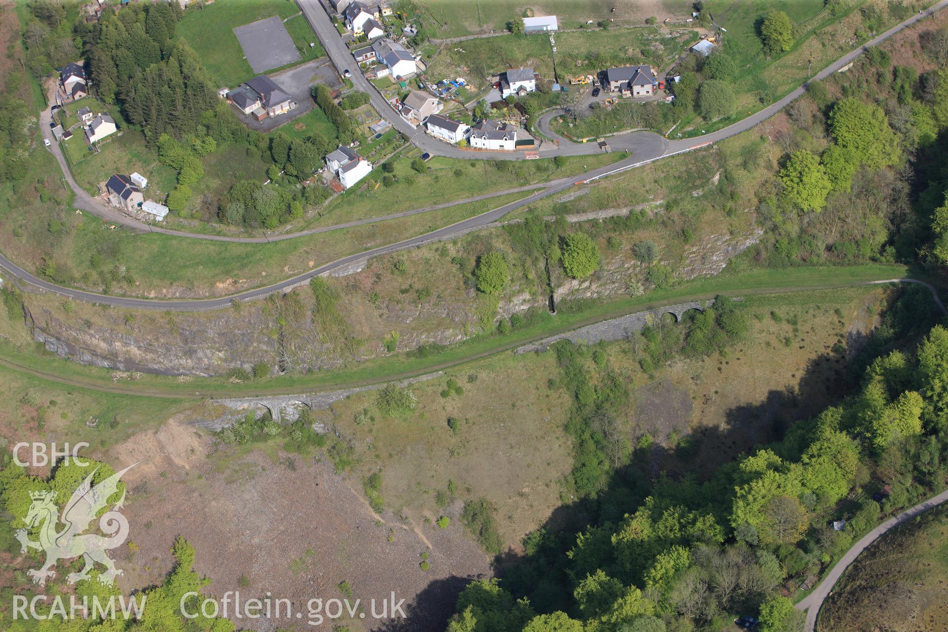 RCAHMW colour oblique photograph of Llammarch Tramroad. Taken by Toby Driver on 22/05/2012.