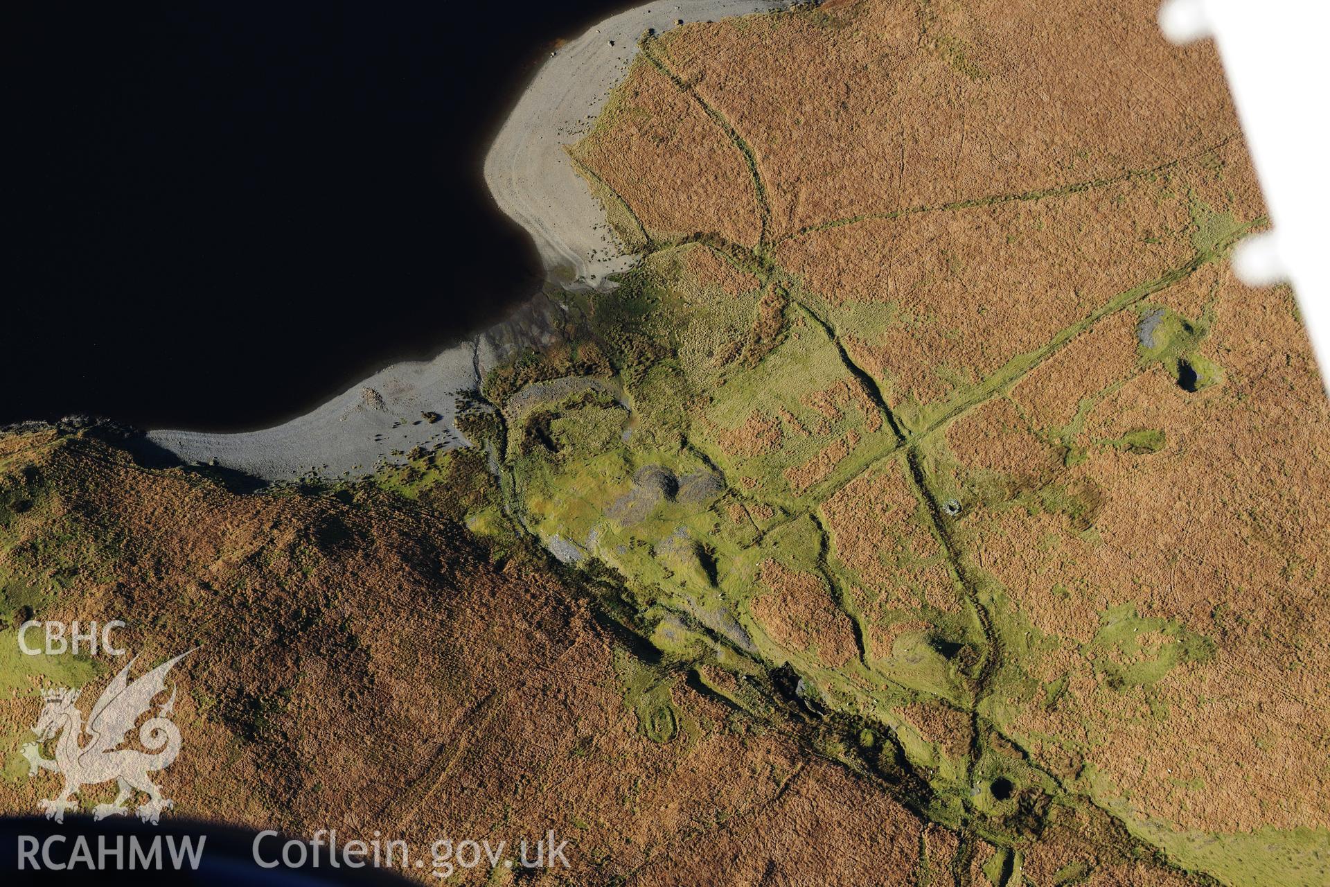 RCAHMW colour oblique photograph of Camddwr Metal Mine. Taken by Toby Driver on 05/11/2012.