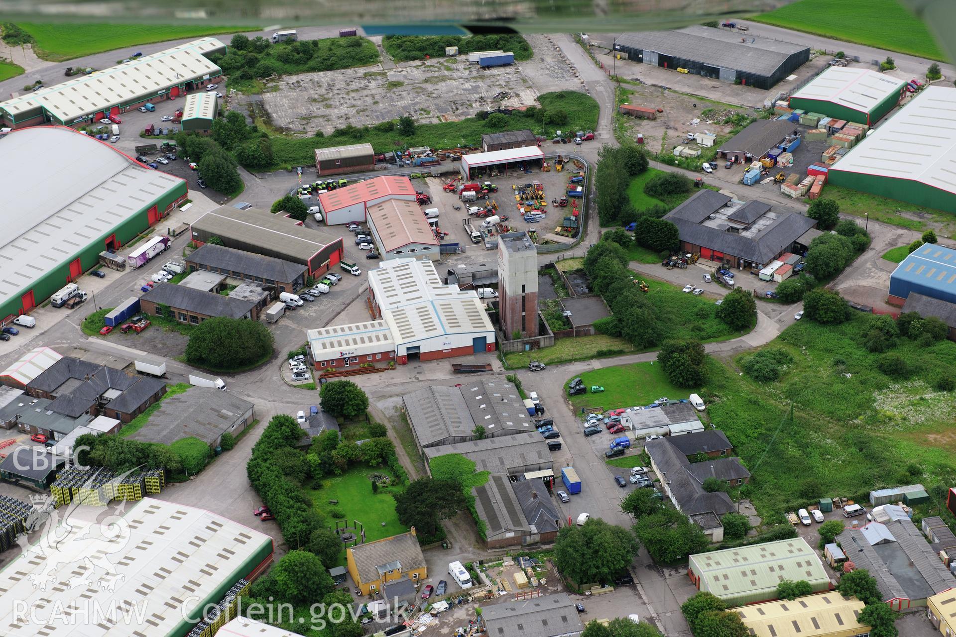 RCAHMW colour oblique photograph of Vale Business Park. Taken by Toby Driver on 05/07/2012.