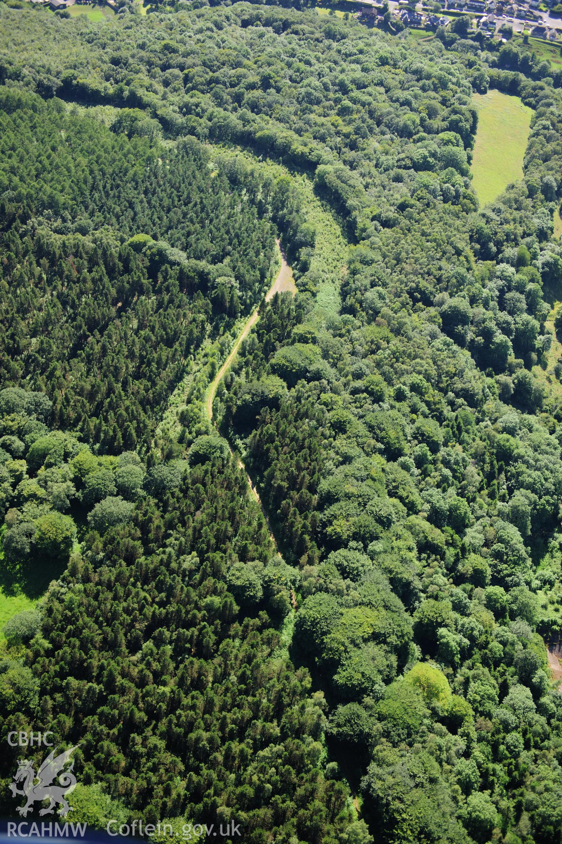 RCAHMW colour oblique photograph of Abersychan Limestone Railway. Taken by Toby Driver on 24/07/2012.