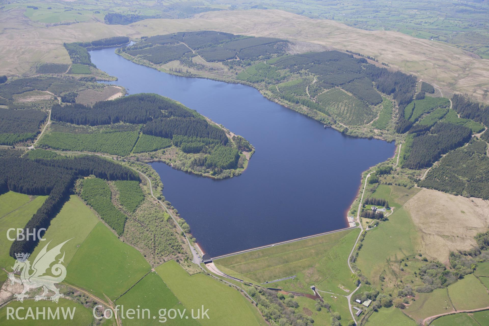 RCAHMW colour oblique photograph of Usk Reservoir. Taken by Toby Driver on 22/05/2012.